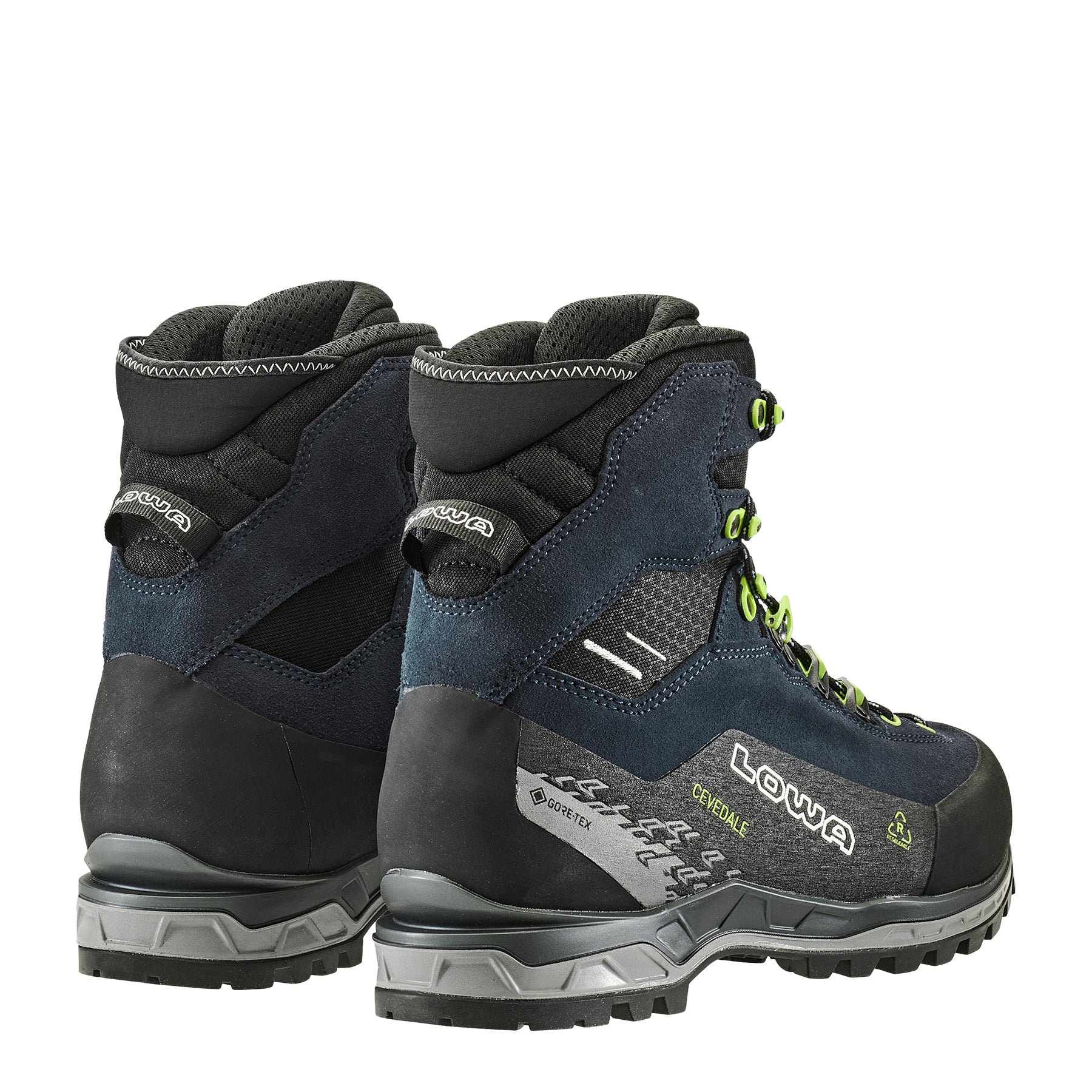 LOWA Cevedale Pro GTX Mid men's mountaineering boot Navy/Lime