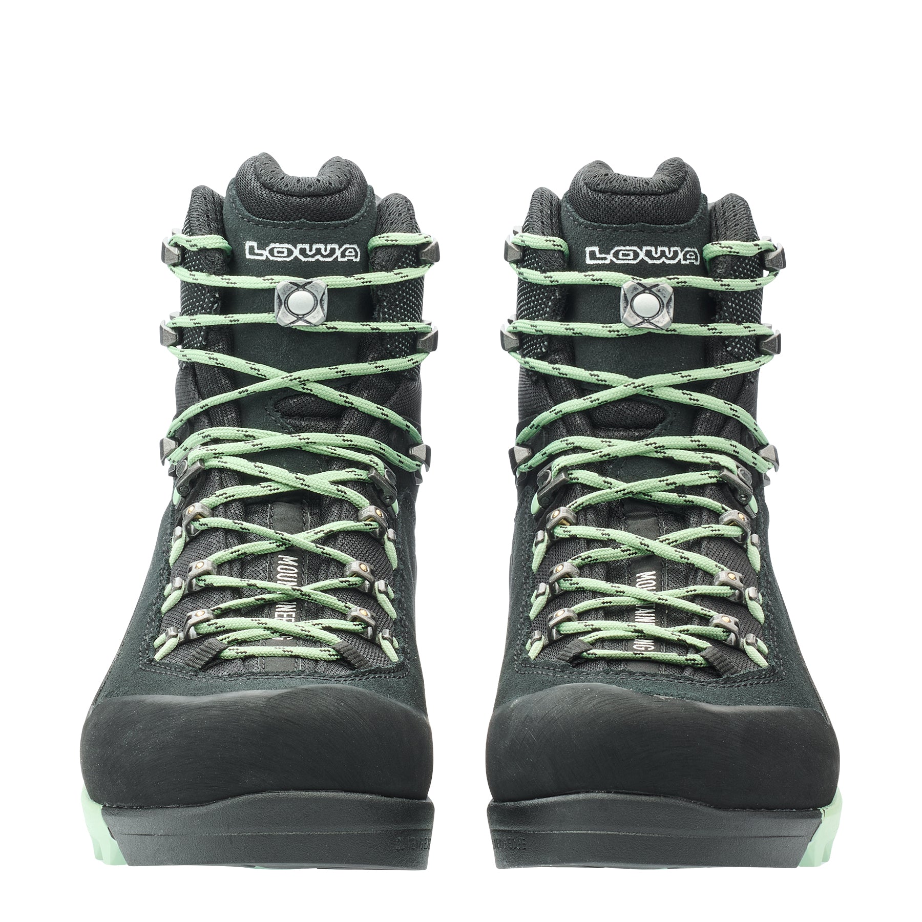 LOWA Cervino GTX Mid Ws Mountaineering Boot Black/Smoke Green