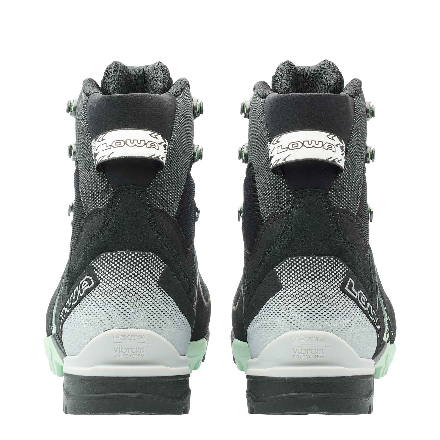 LOWA Cervino GTX Mid Ws Mountaineering Boot Black/Smoke Green