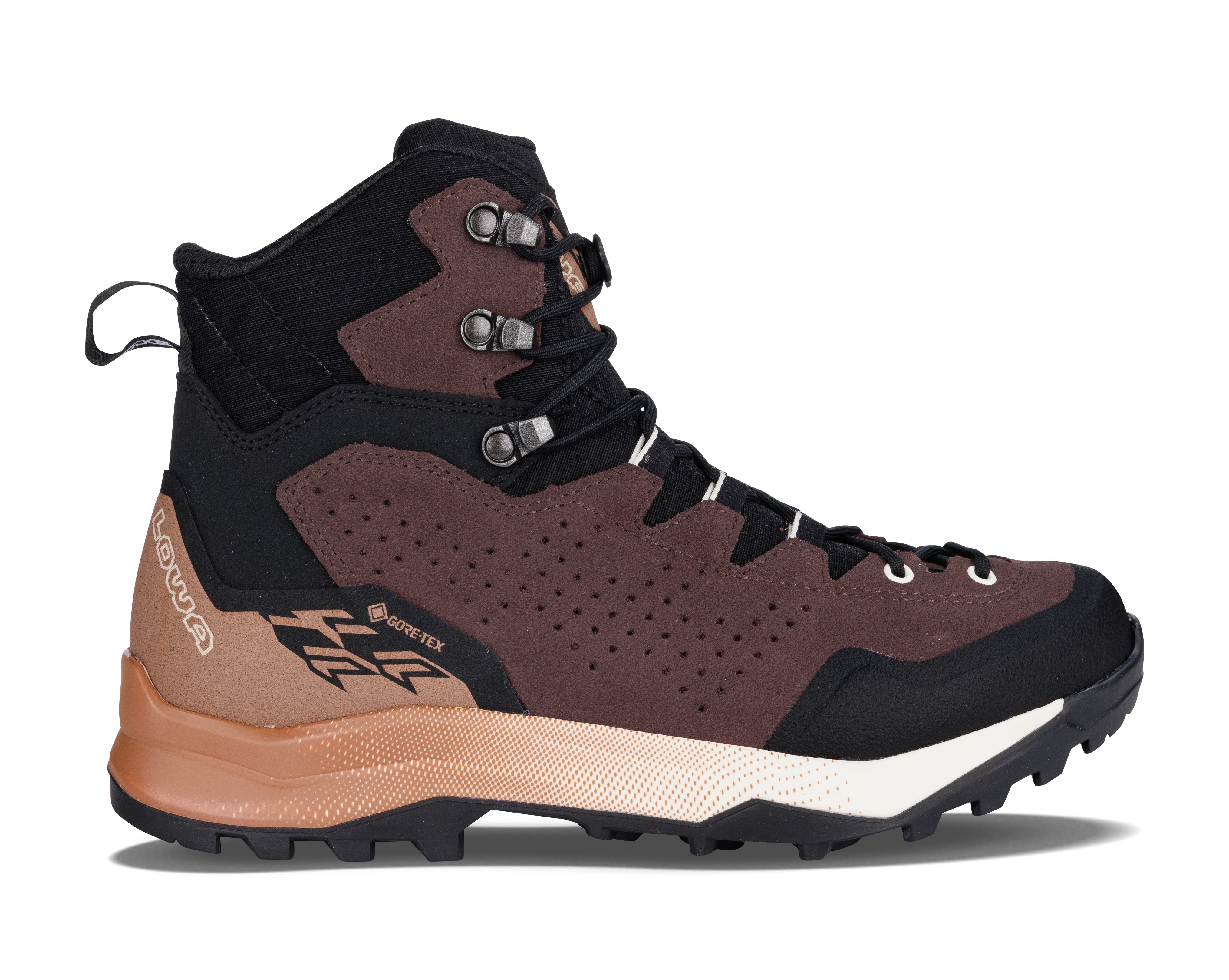 LOWA Explorer GTX Mid Ws women's walking boot Brown Rose/Clay