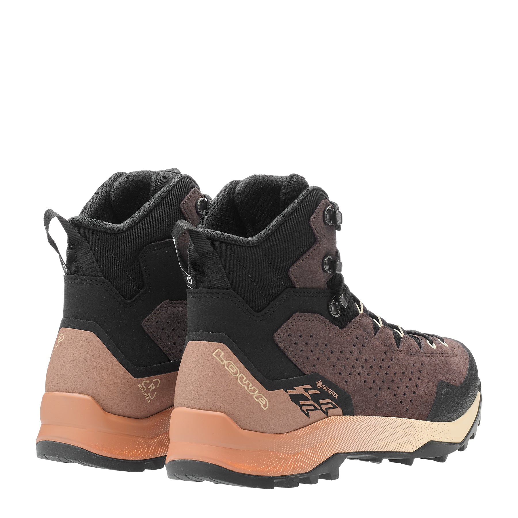 LOWA Explorer GTX Mid Ws women's walking boot Brown Rose/Clay