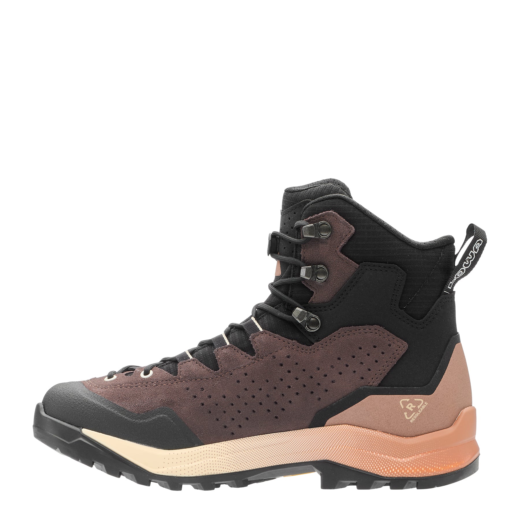 LOWA Explorer GTX Mid Ws women's walking boot Brown Rose/Clay