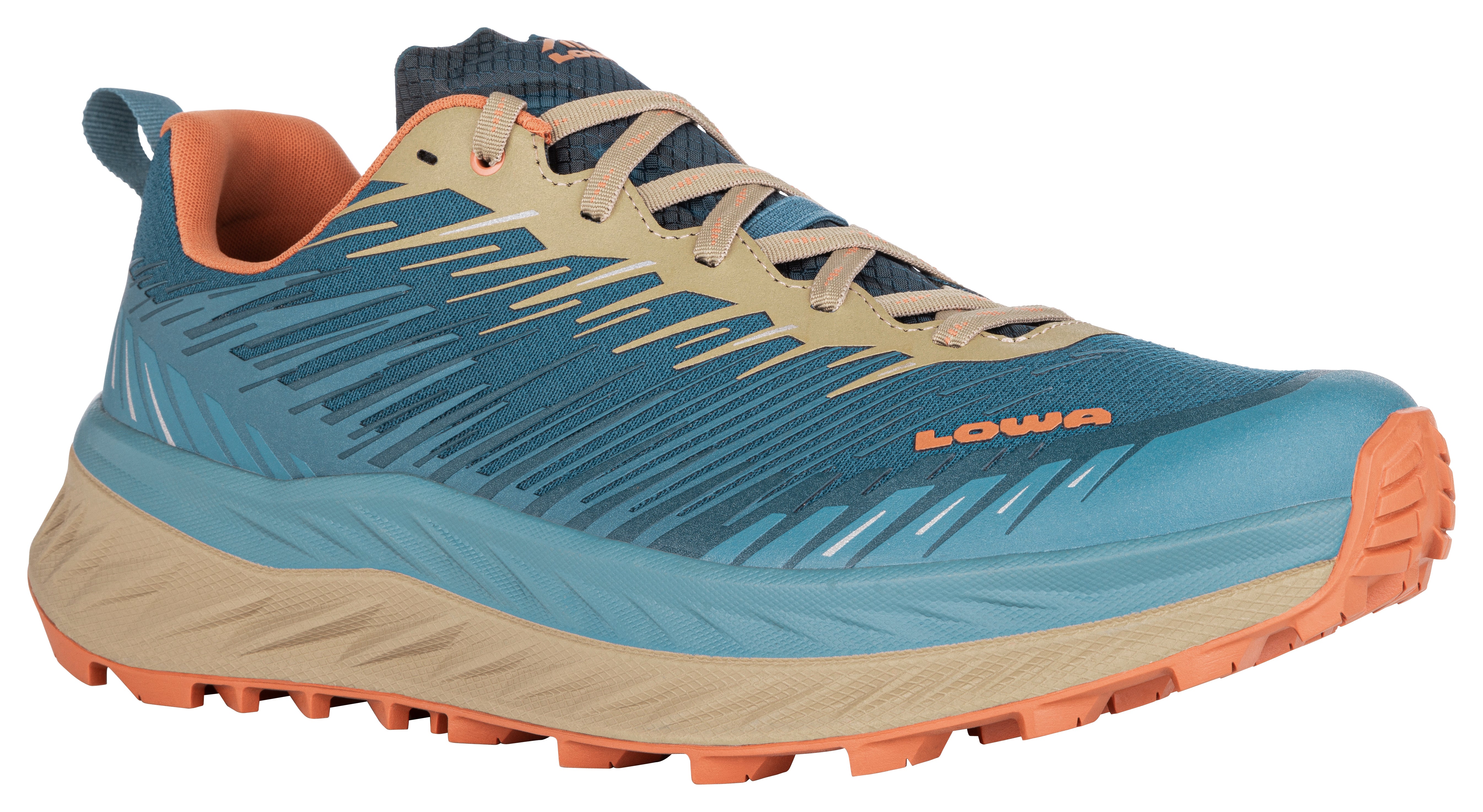 LOWA Fortux trail running shoe Steelblue/Dune