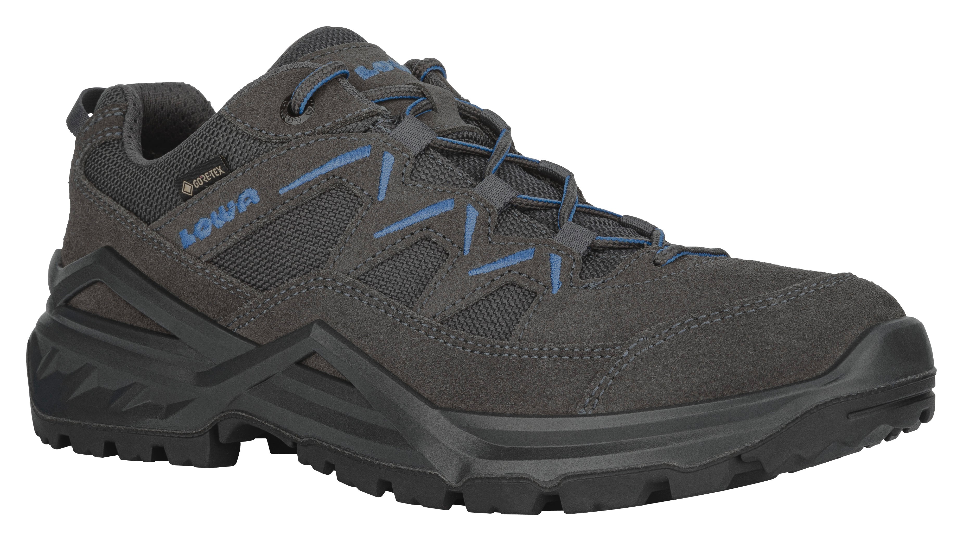 LOWA Sirkos Evo GTX LO Men's Walking Shoe Graphite/Blue
