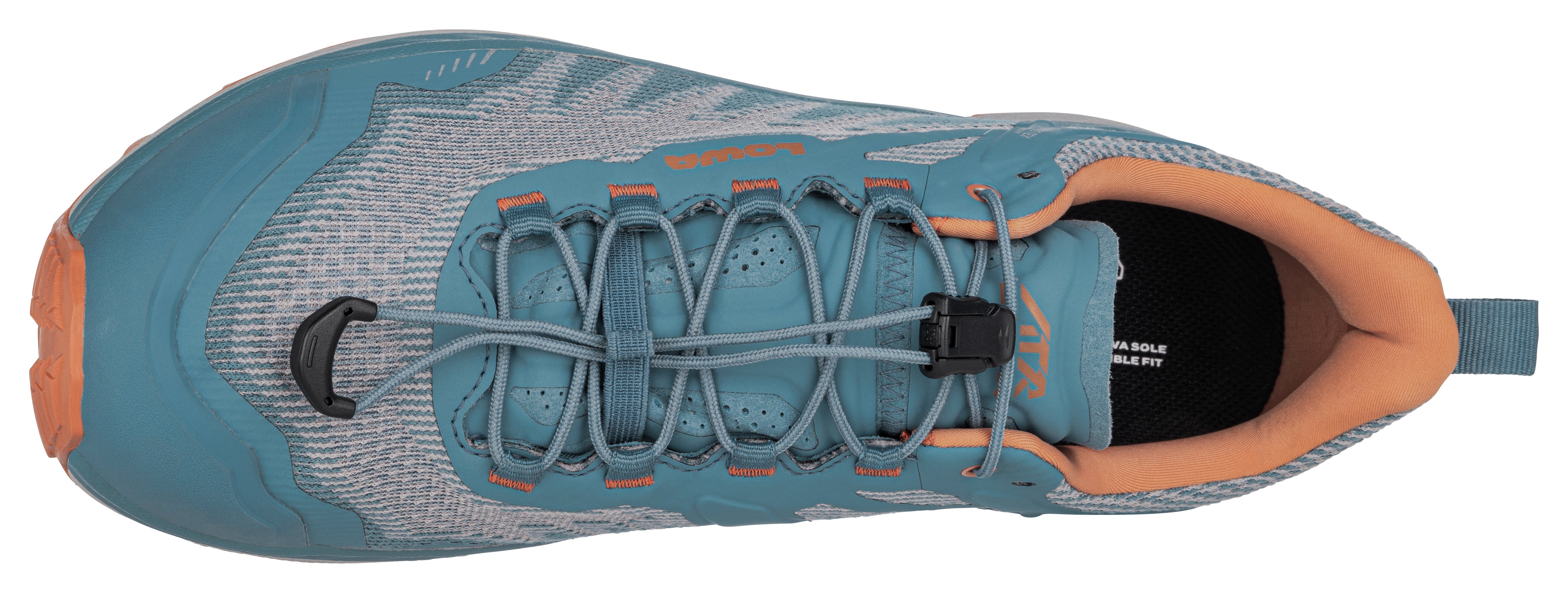 LOWA Fortux GTX men's trail running shoe Smokeblue/Rust