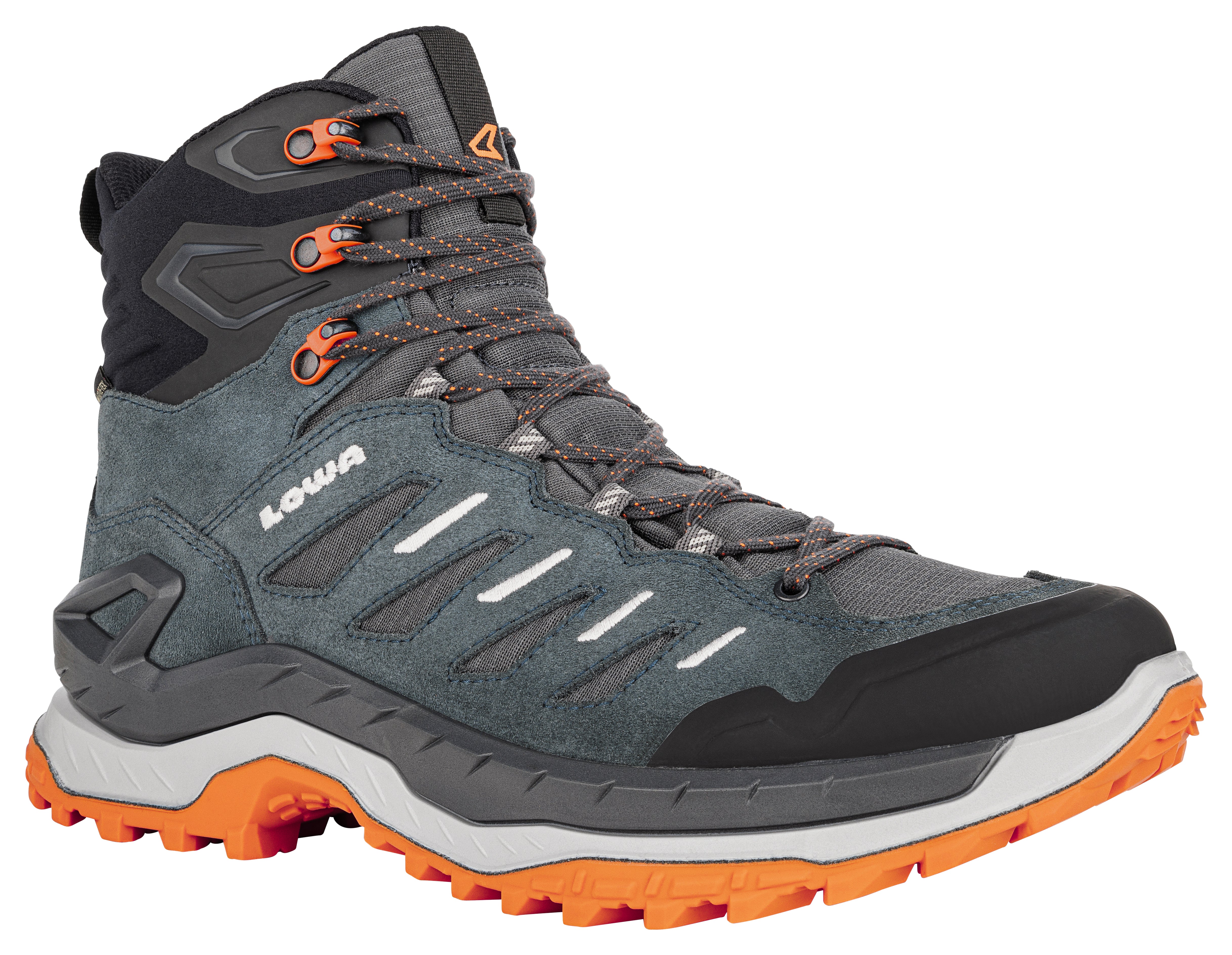 LOWA Innovo GTX Mid men's walking boot Smoke Green/Flame