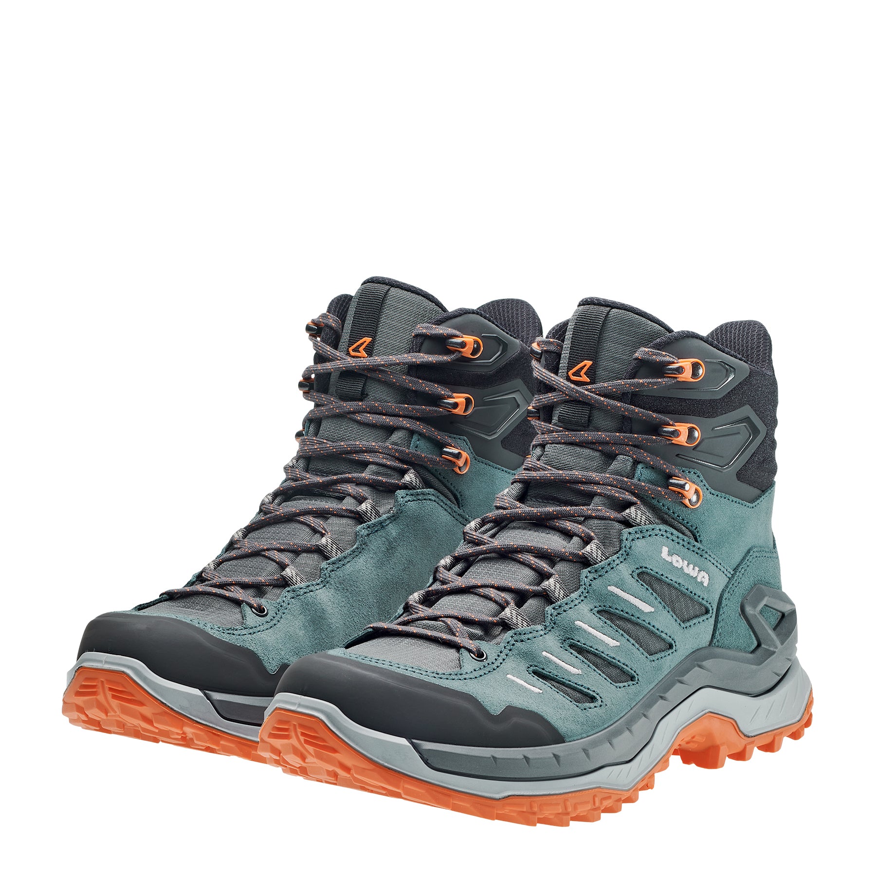 LOWA Innovo GTX Mid men's walking boot Smoke Green/Flame