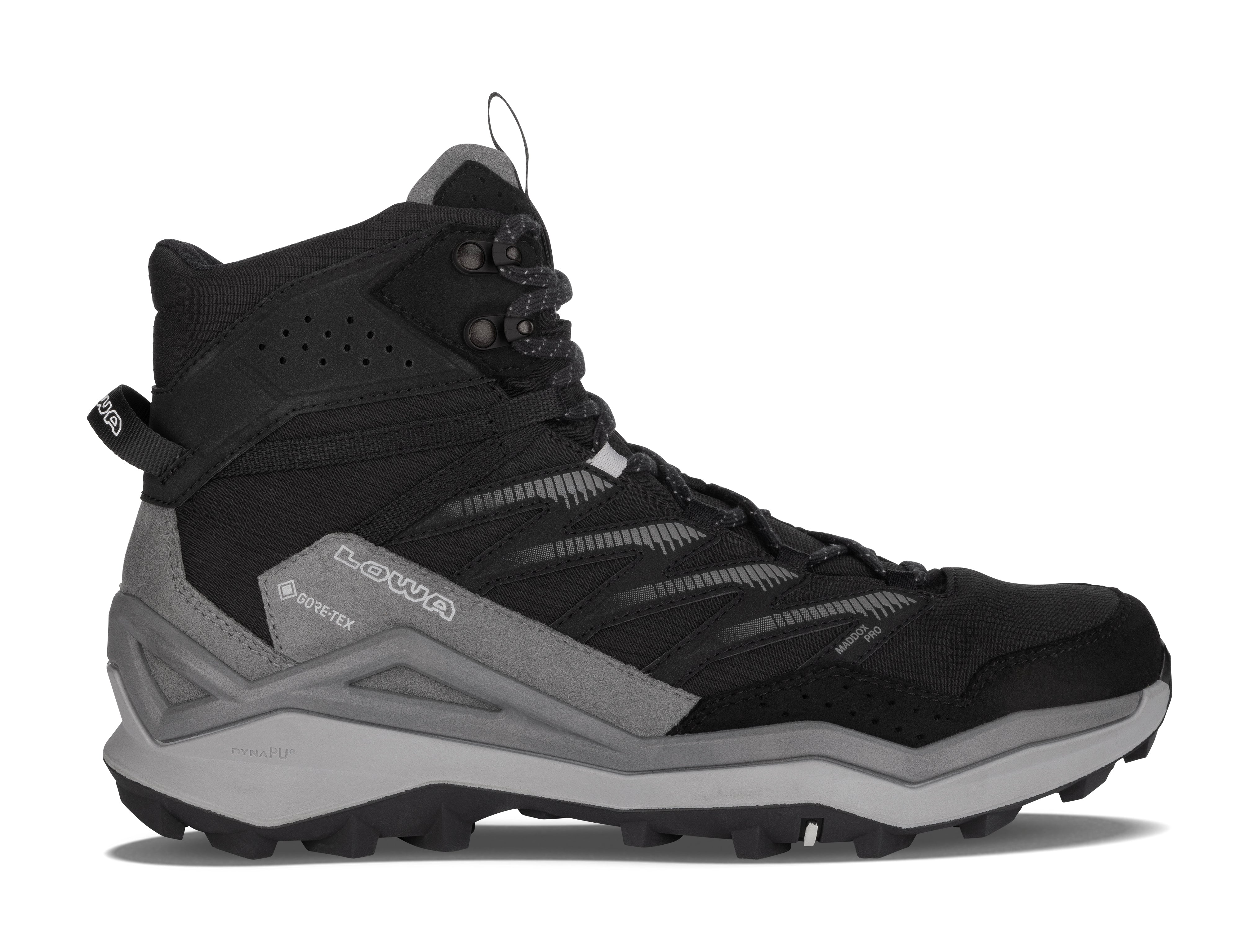 LOWA Maddox Pro GTX Mid men's walking boot Black/Grey