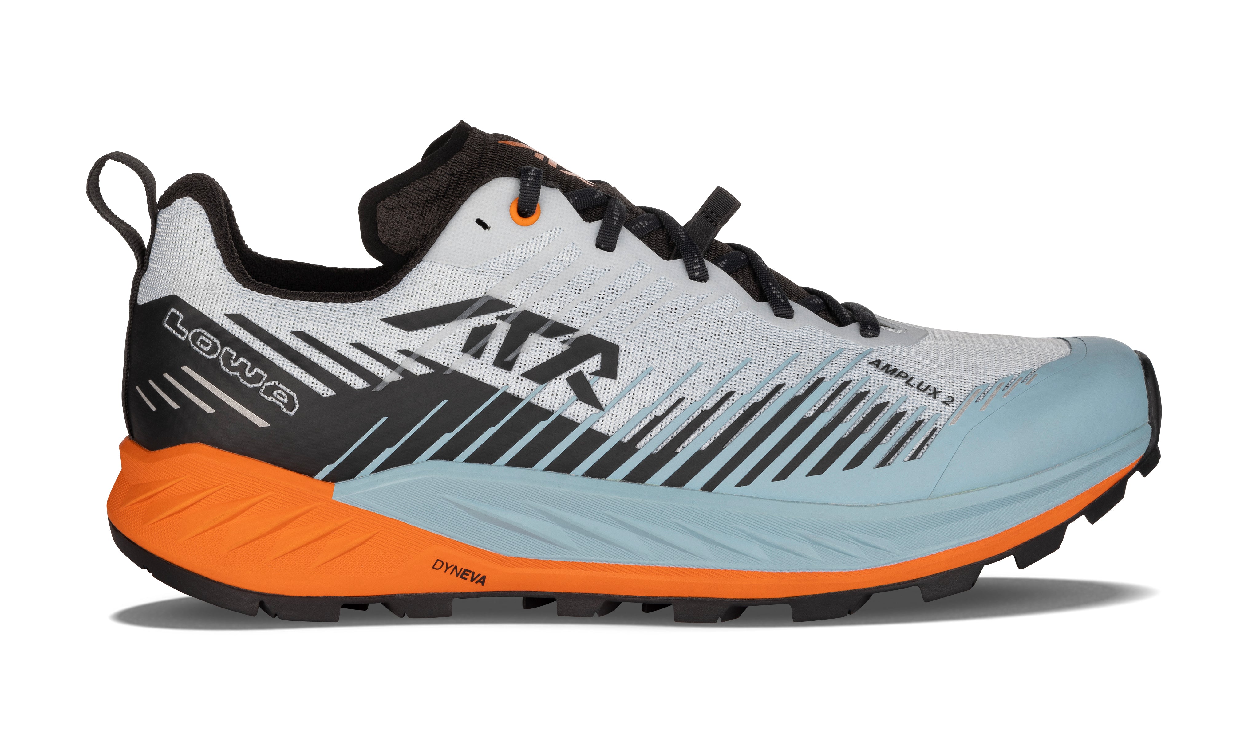 LOWA Amplux 2 men's trail running shoe Misty Blue/Orange