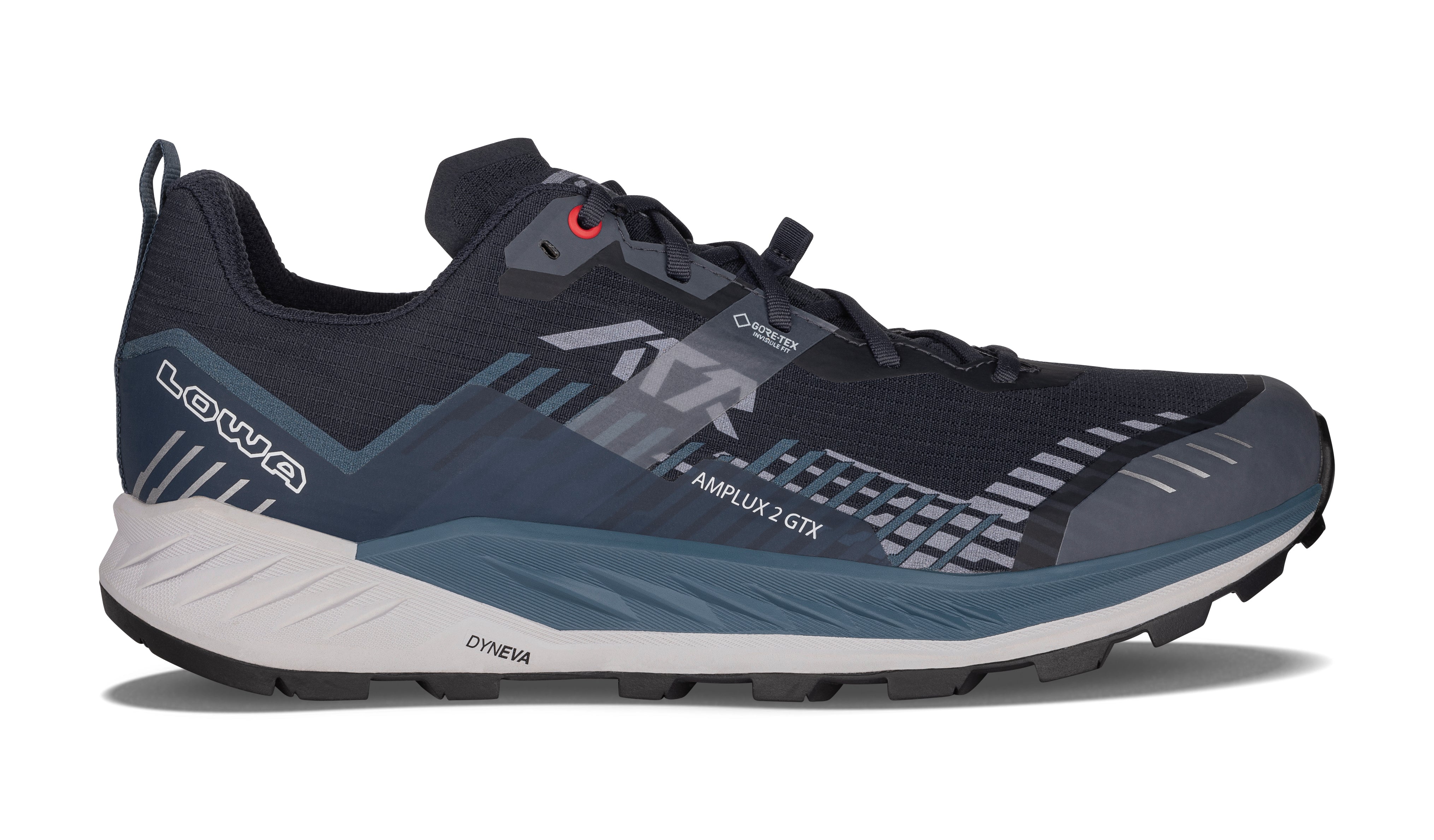 LOWA Amplux 2 GTX men's trail running shoe Navy/Grey