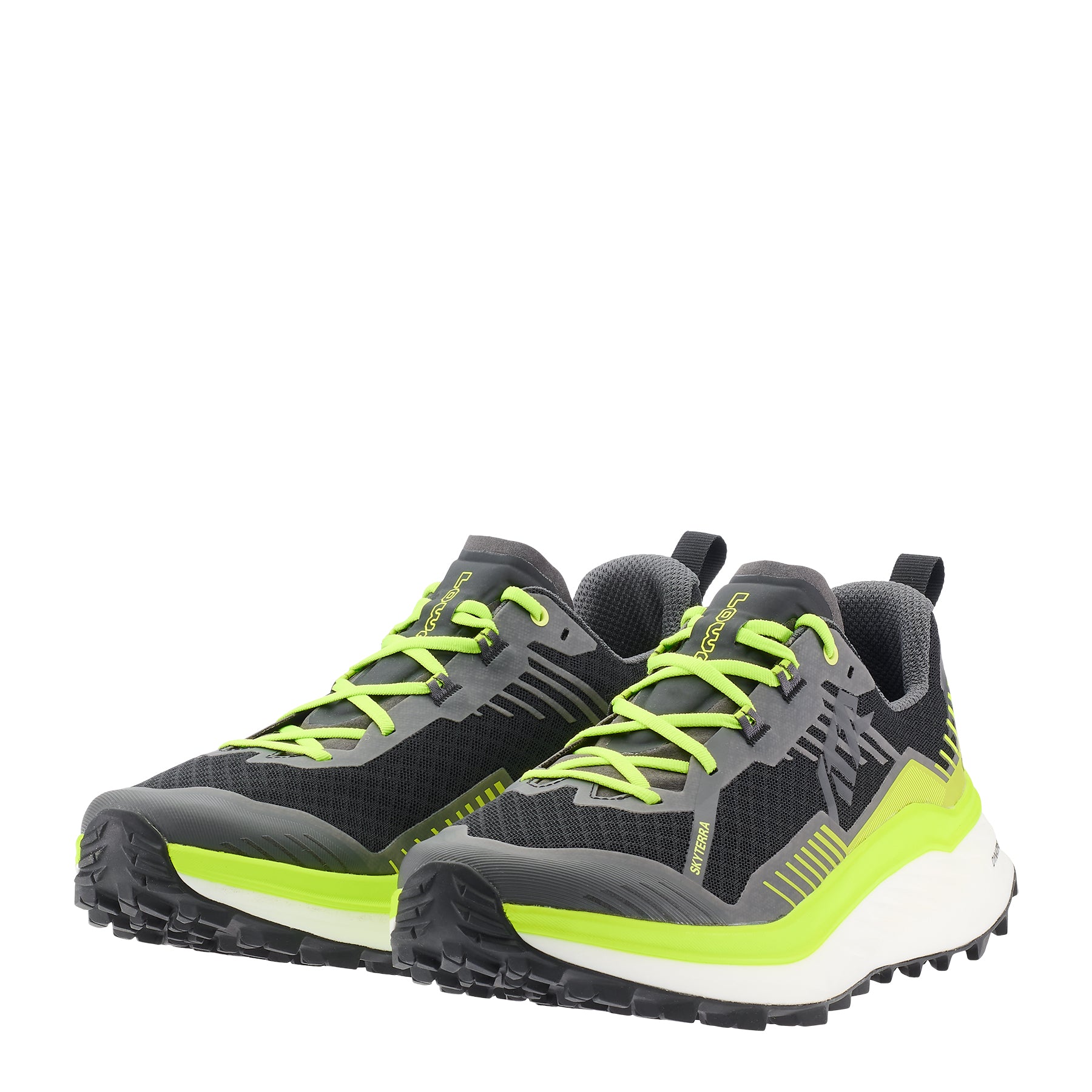 LOWA Skyterra men's trail running shoe Black/Lime