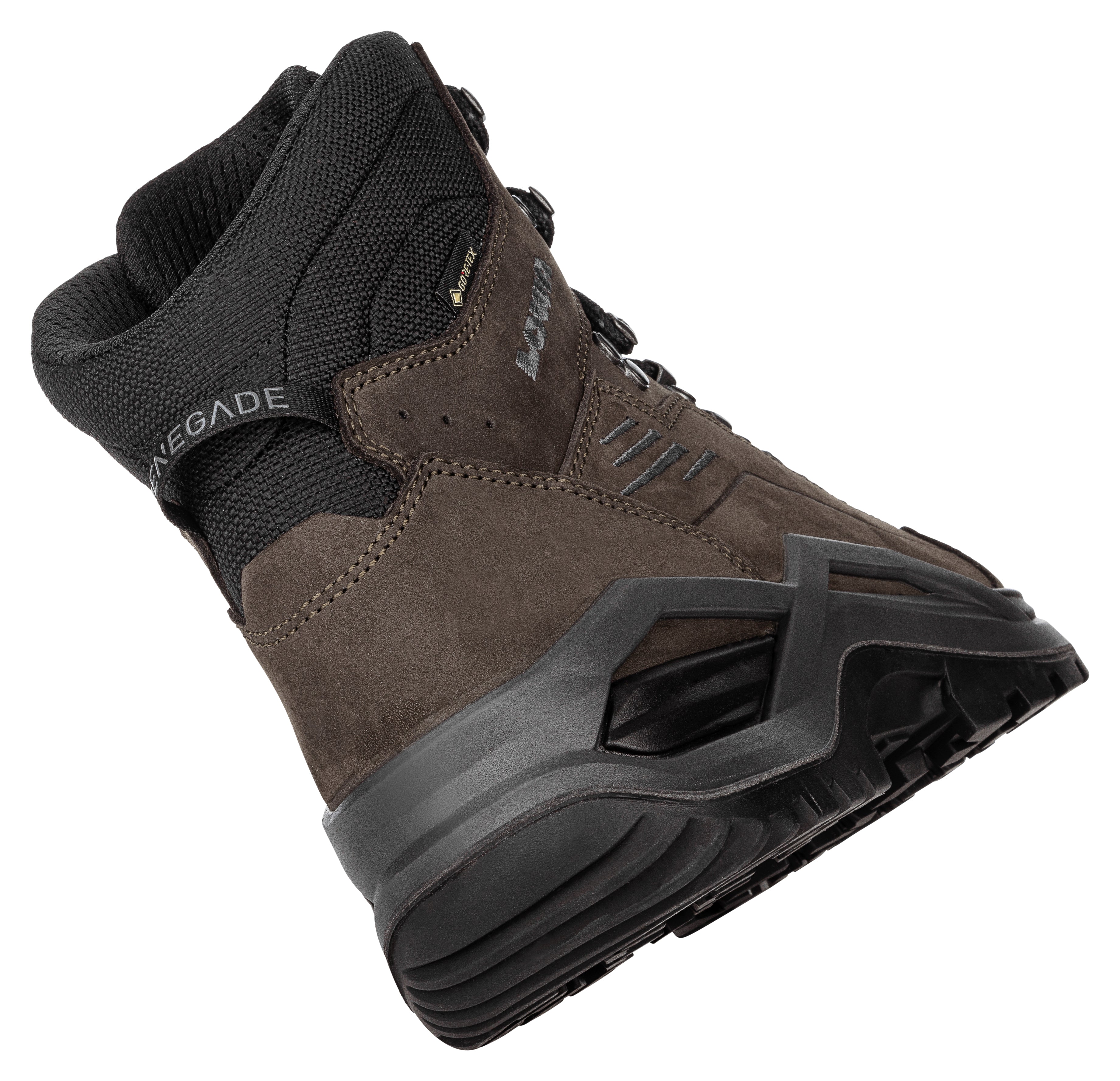 LOWA Renegade Evo GTX Mid men's walking boot Dark Brown/Black