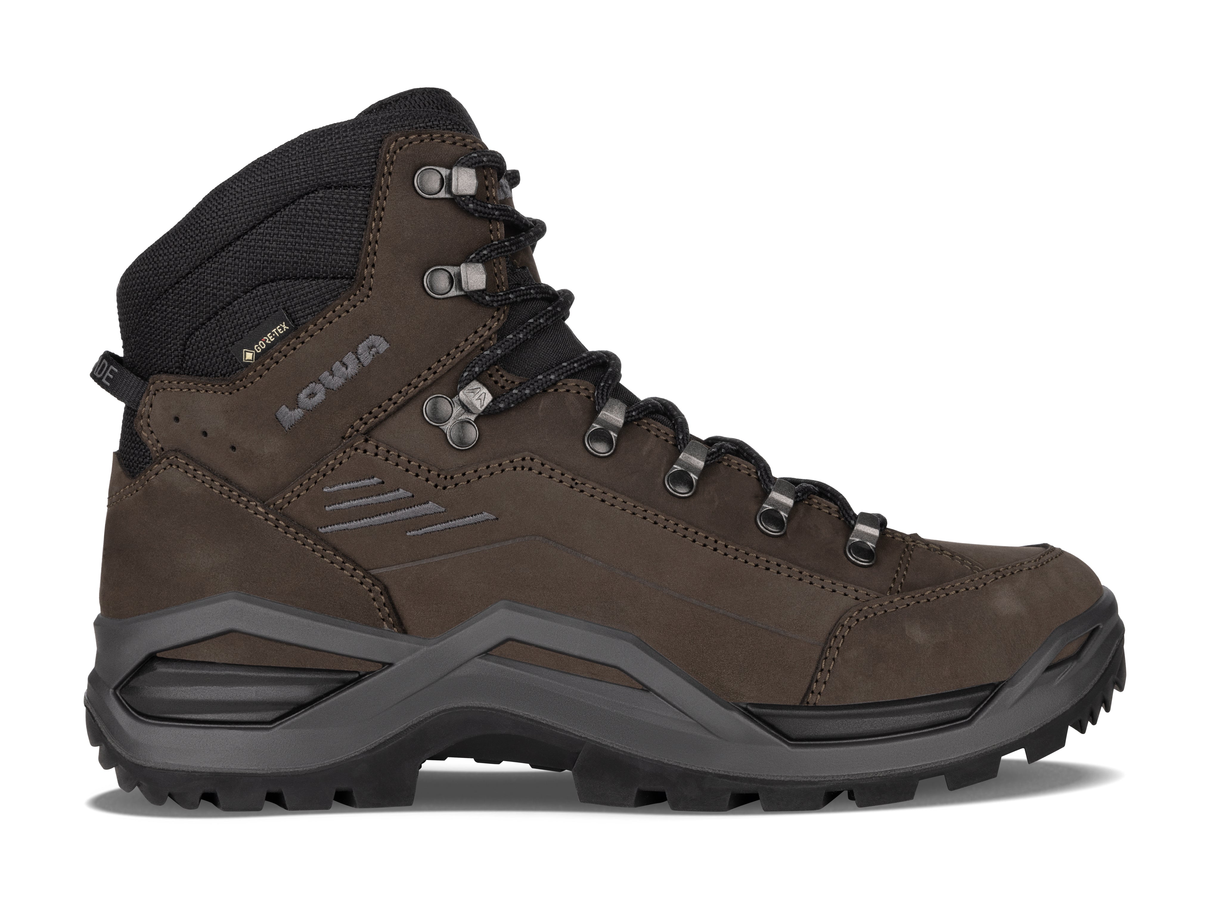 LOWA Renegade Evo GTX Mid men's walking boot Dark Brown/Black