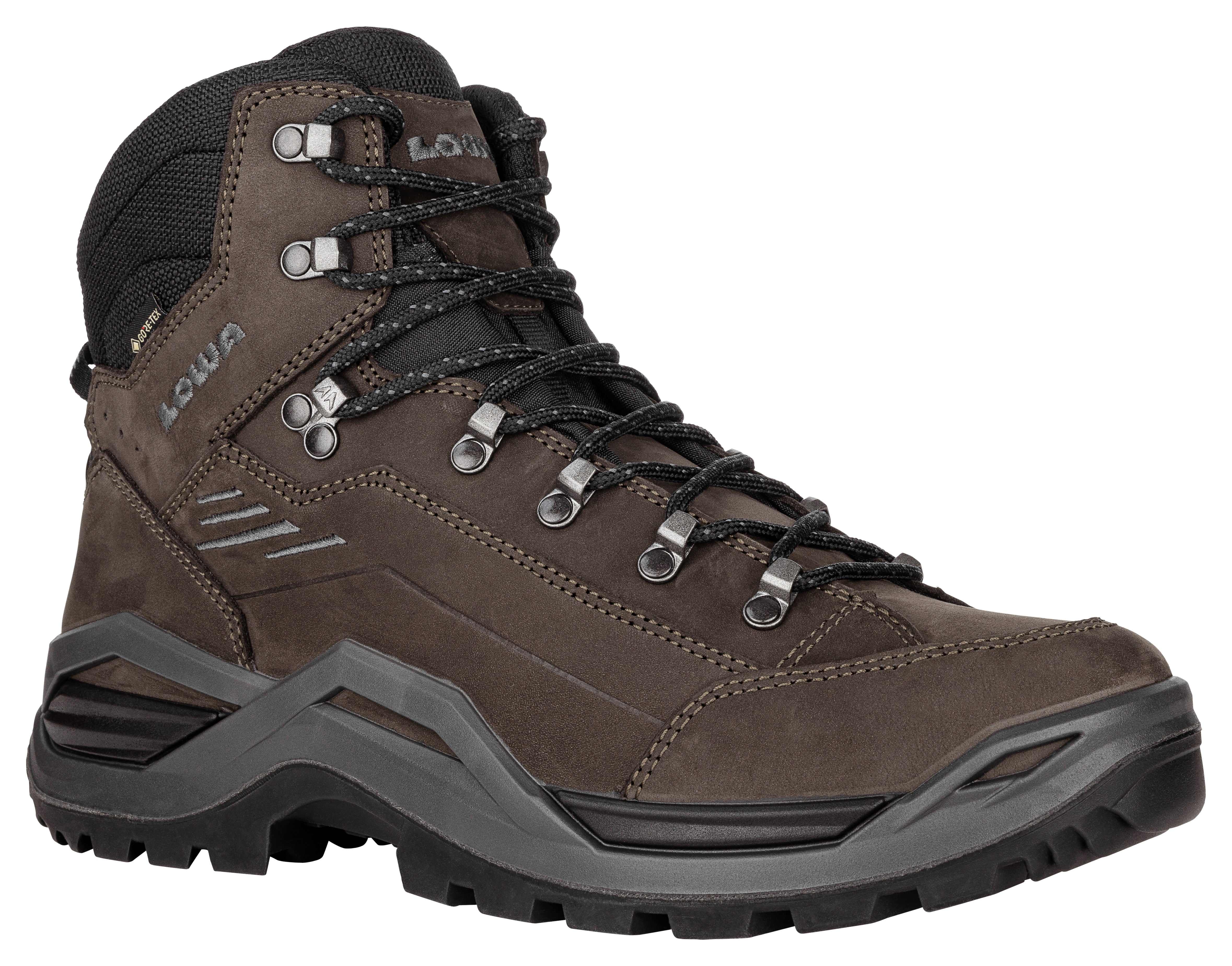 LOWA Renegade Evo GTX Mid men's walking boot Dark Brown/Black