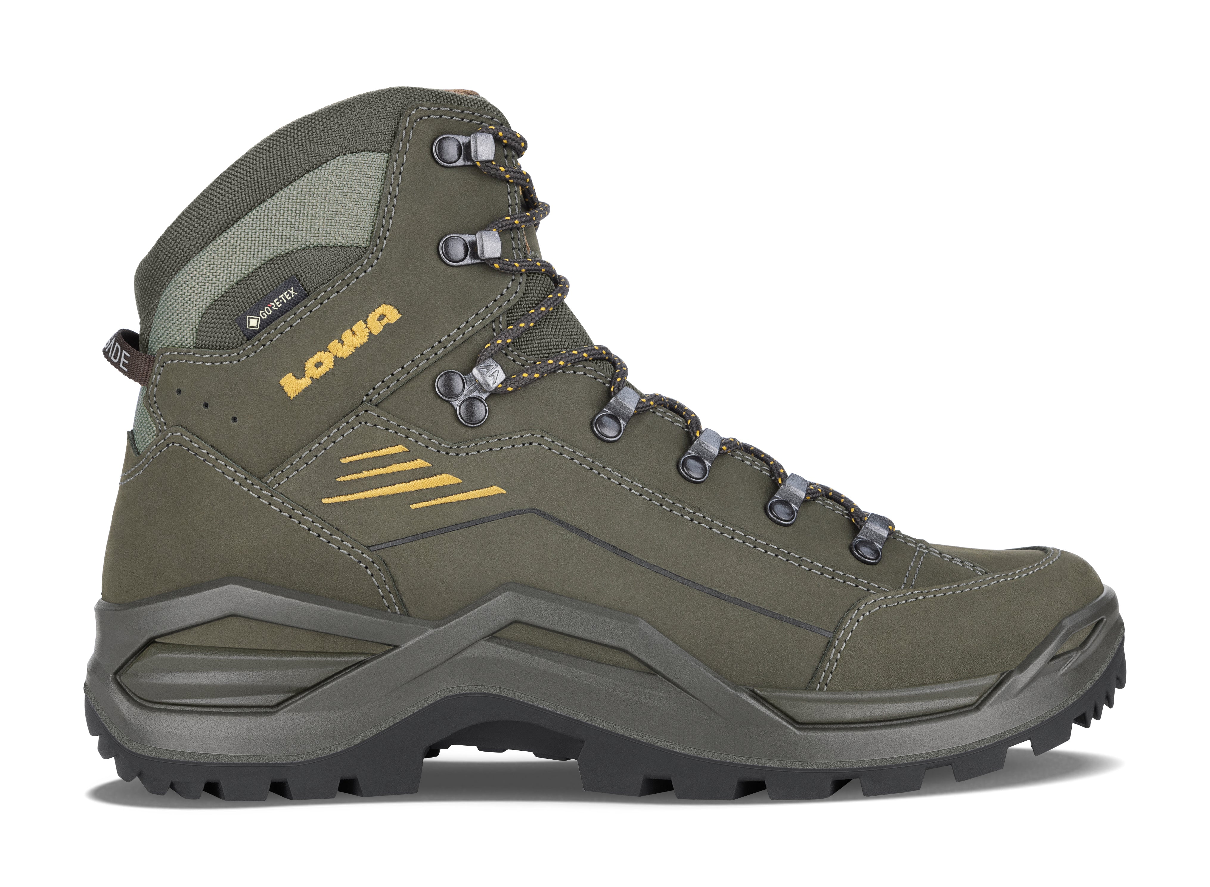 LOWA Renegade Evo GTX Mid men's walking boot Olive/Mustard