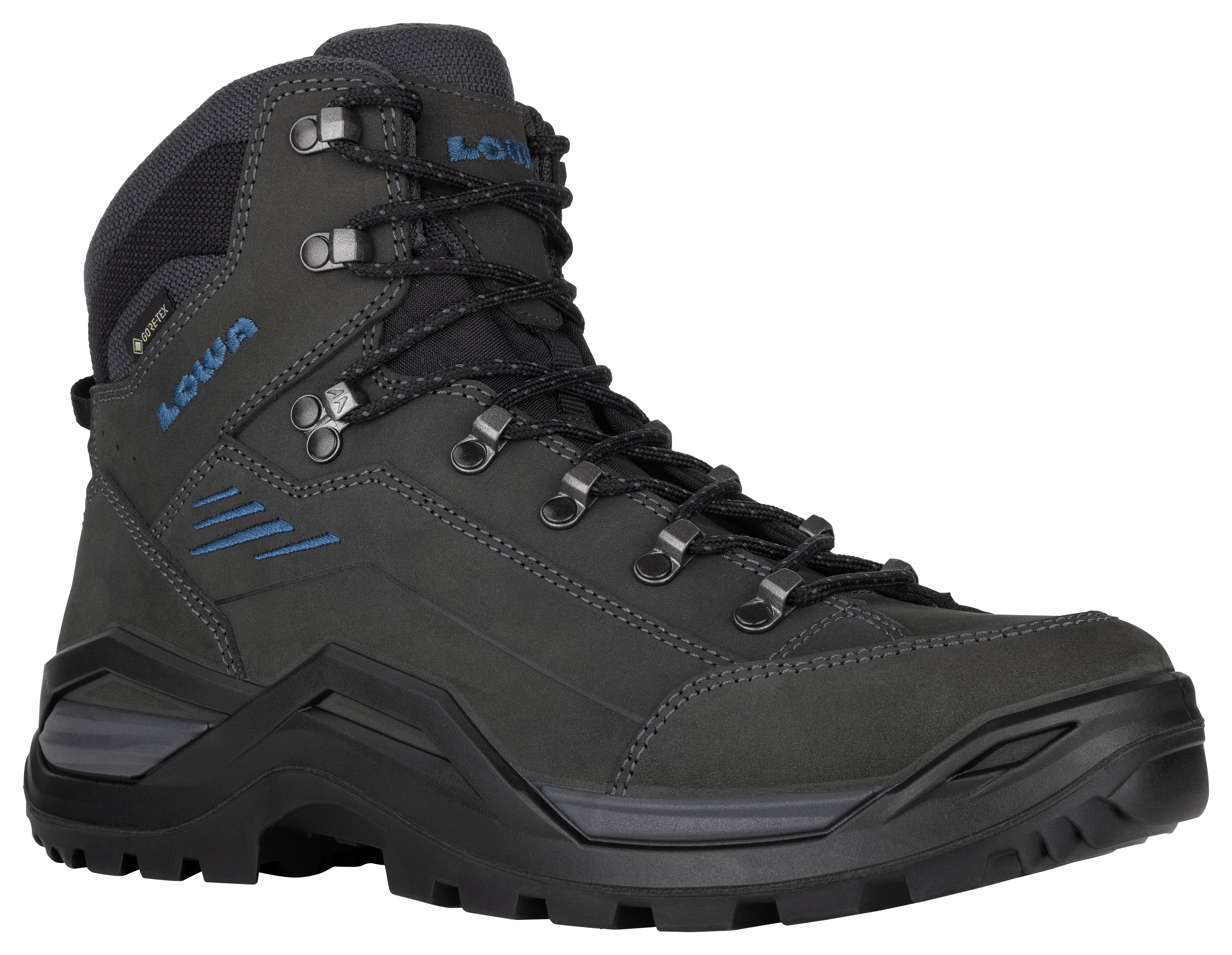 LOWA Renegade Evo GTX Mid men's walking boot Anthracite/Steel Blue