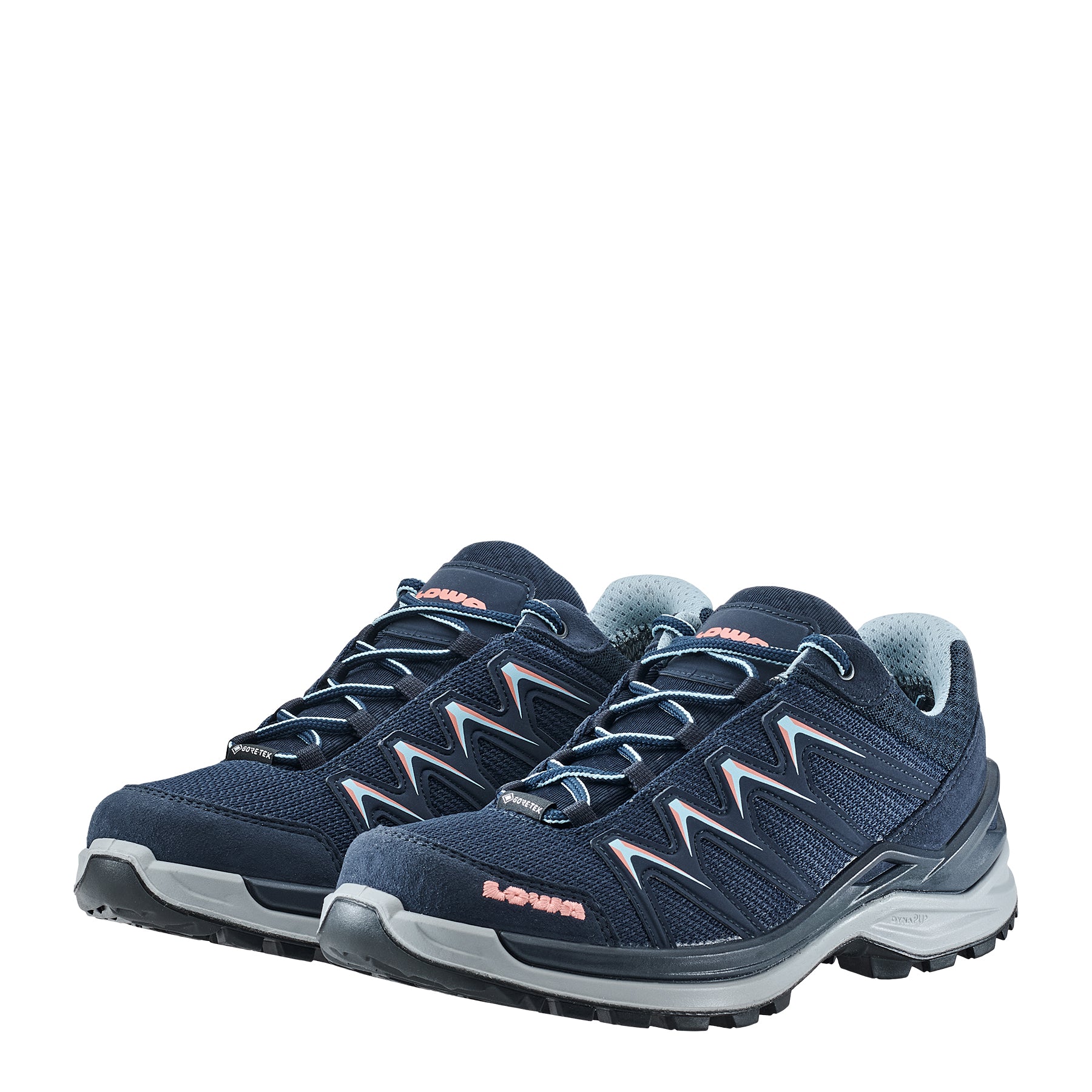 LOWA Innox Pro GTX LO Ws women's walking shoe Navy/Salmon