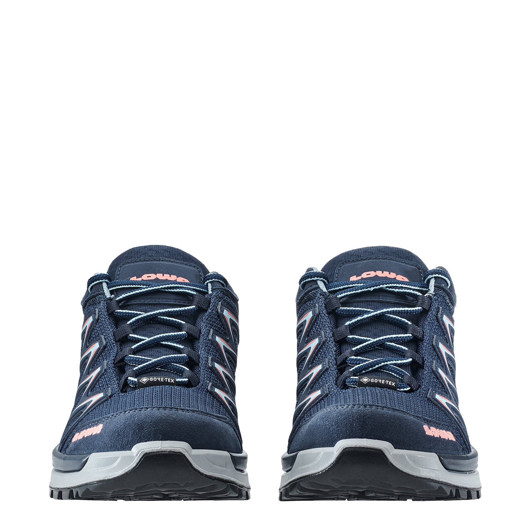 LOWA Innox Pro GTX LO Ws women's walking shoe Navy/Salmon