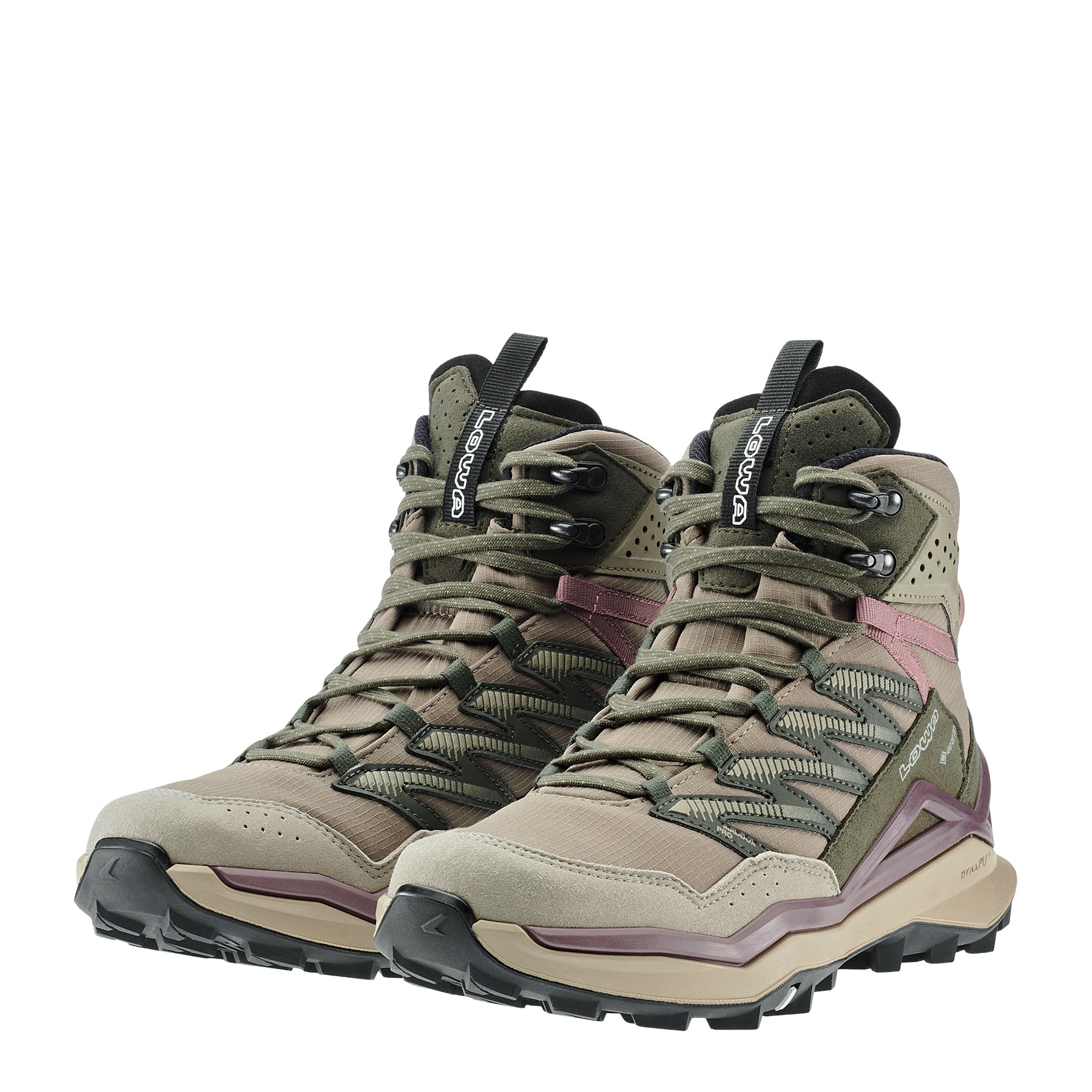 LOWA Maddox Pro GTX Mid Ws women's walking boot Desert/Old Rose