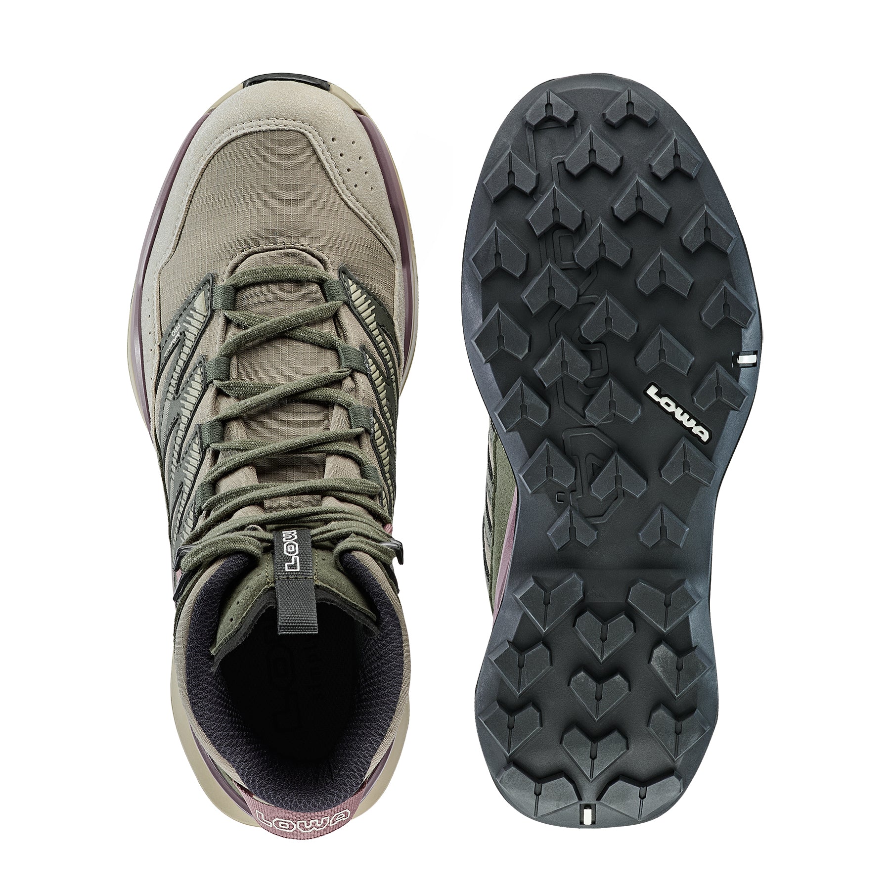 LOWA Maddox Pro GTX Mid Ws women's walking boot Desert/Old Rose