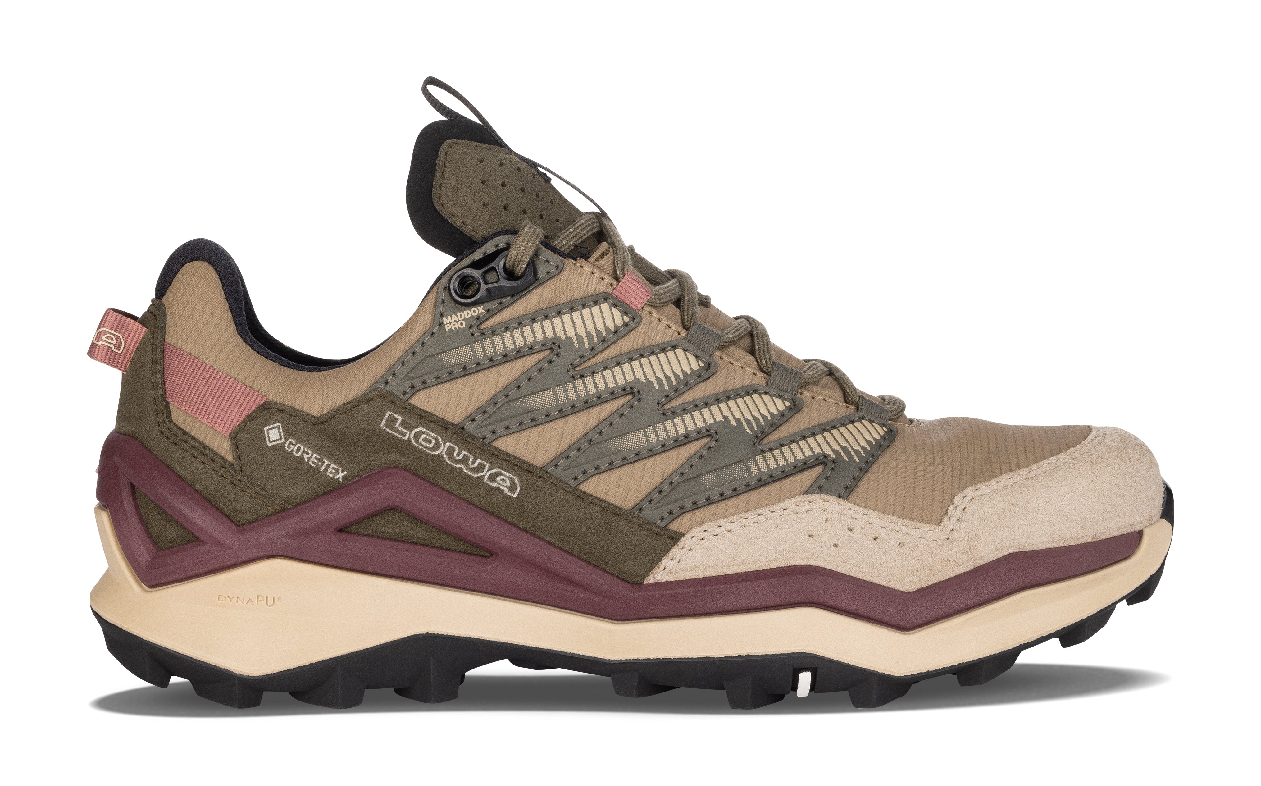 LOWA Maddox Pro GTX Lo Ws women's walking shoe Desert/Old Rose
