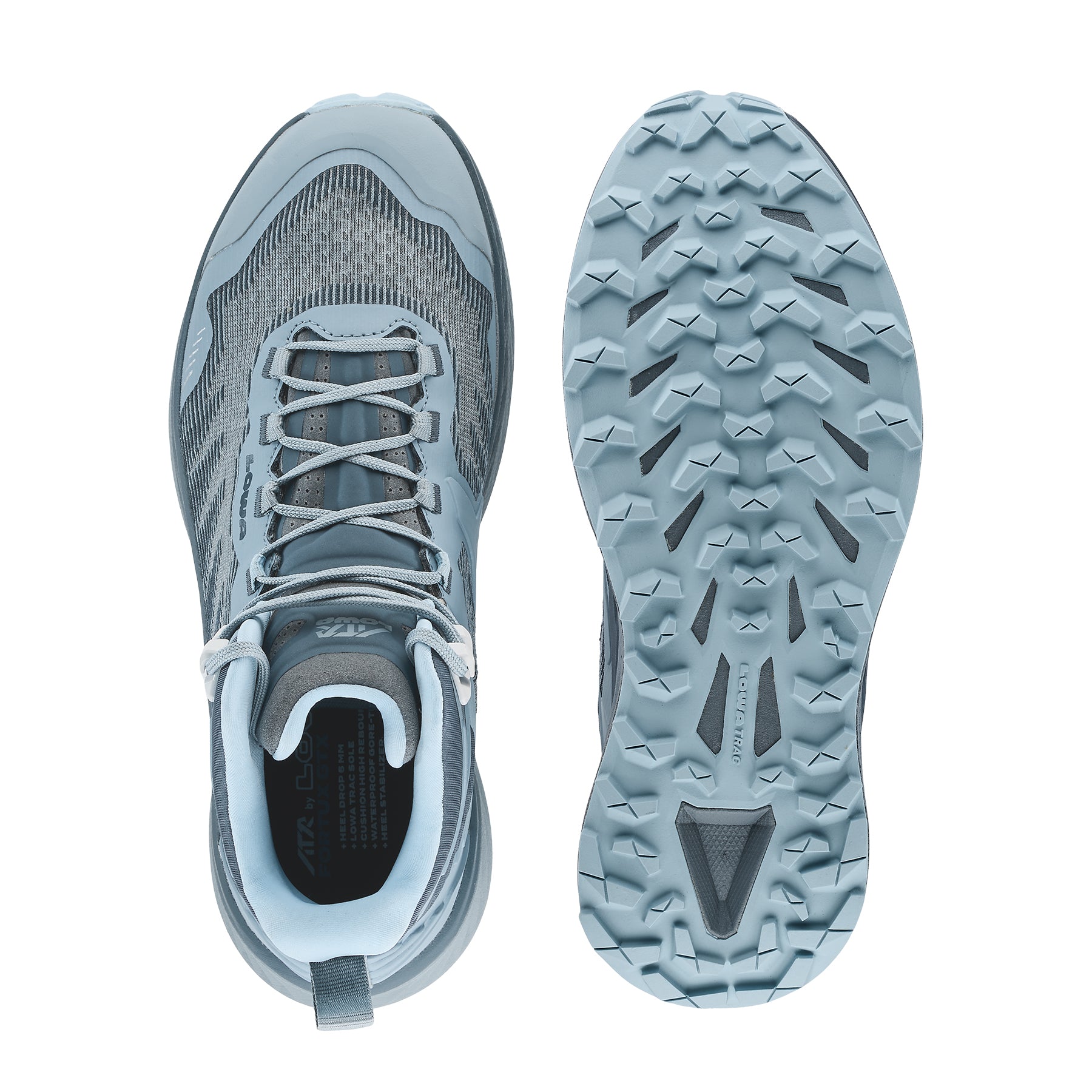 LOWA Fortux GTX QC women's trail running boot Smoke Blue/Slateblue