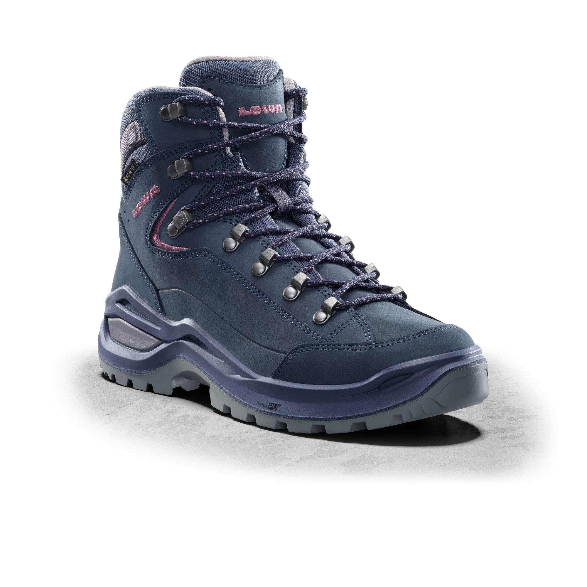 LOWA Renegade Evo GTX Mid Ws women's walking boots Steelblue/Old Rose