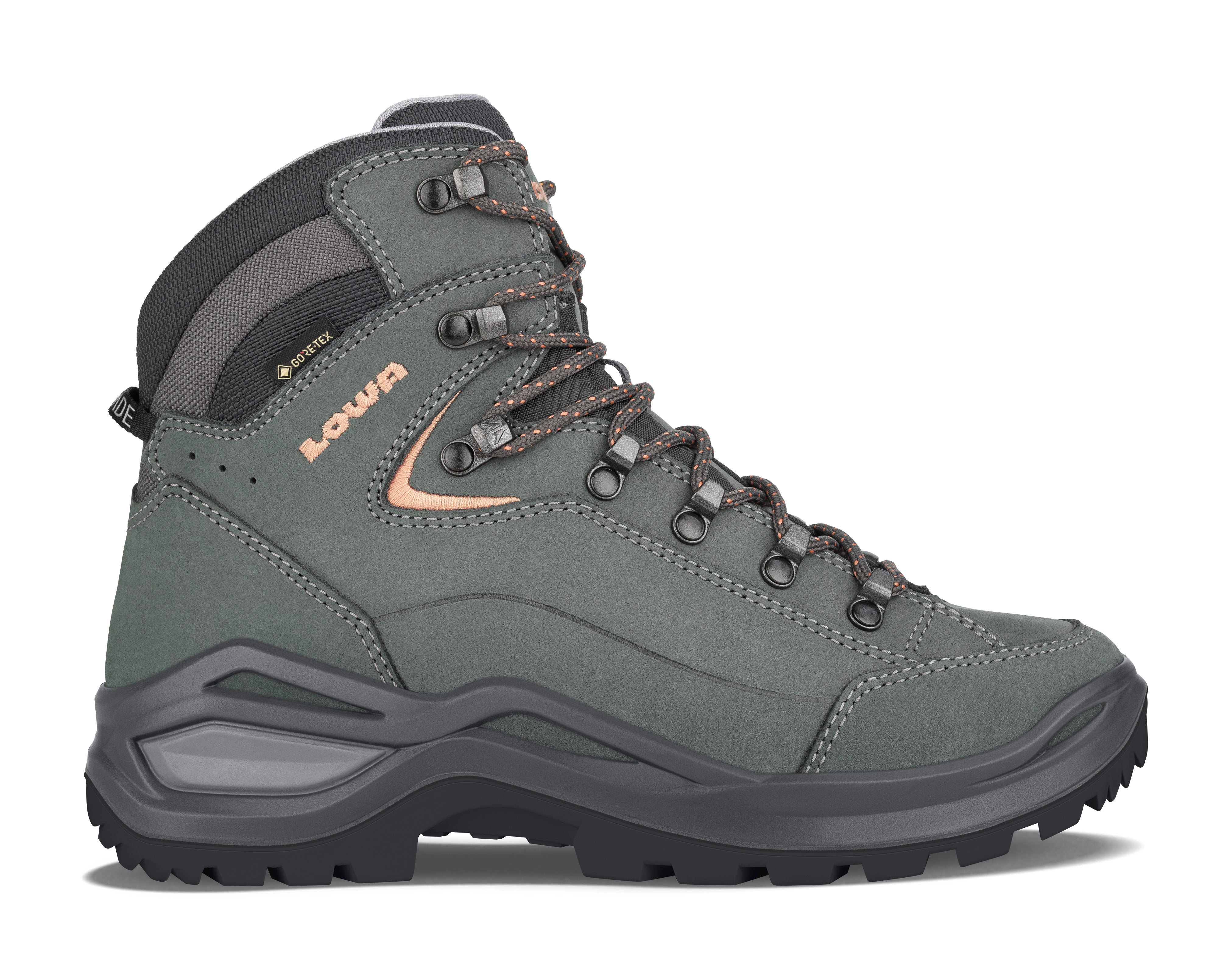LOWA Renegade Evo GTX Mid Ws women's walking boots Graphite/Apricot