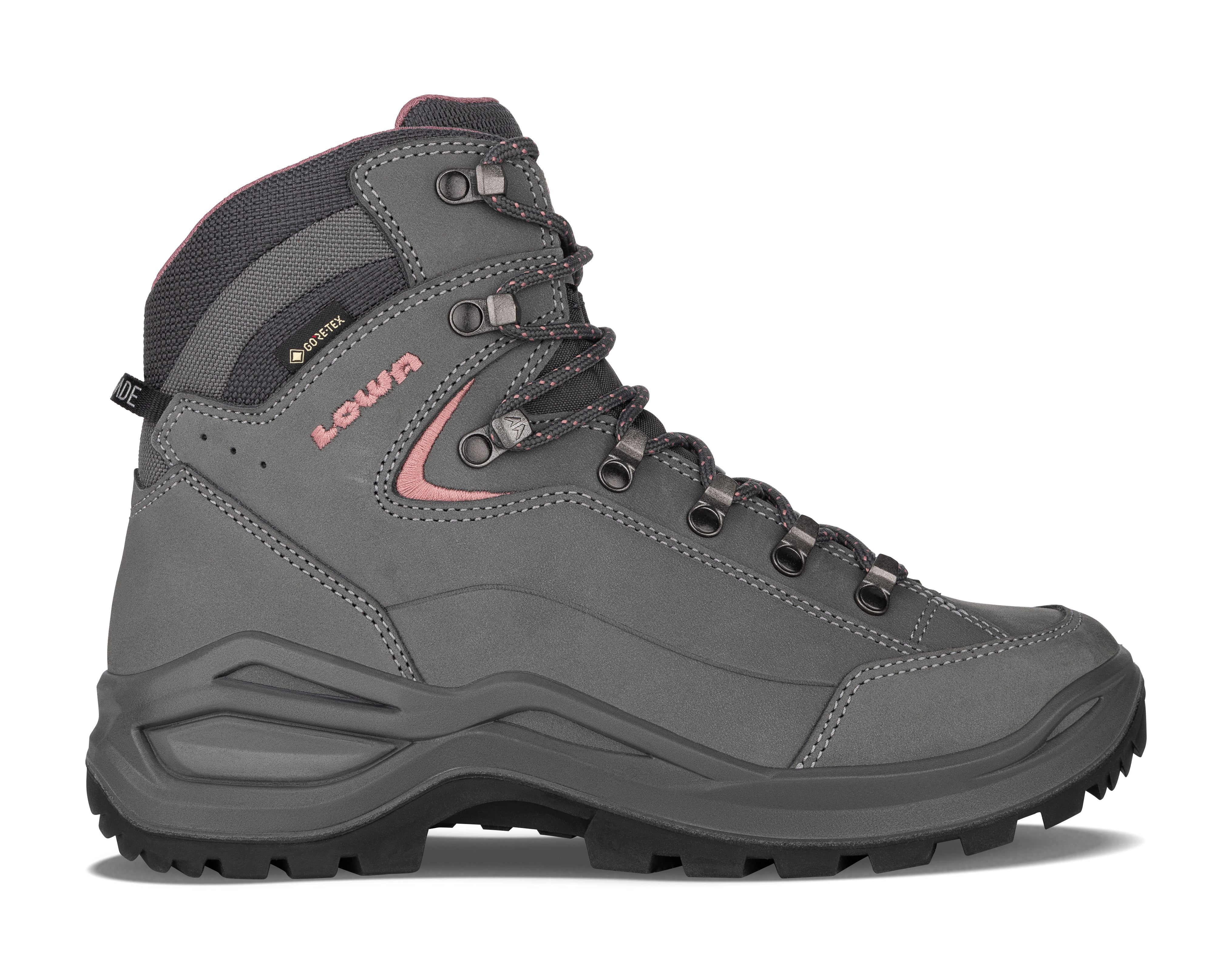 LOWA Renegade Evo GTX Mid Ws women's walking boots Graphite/Rose