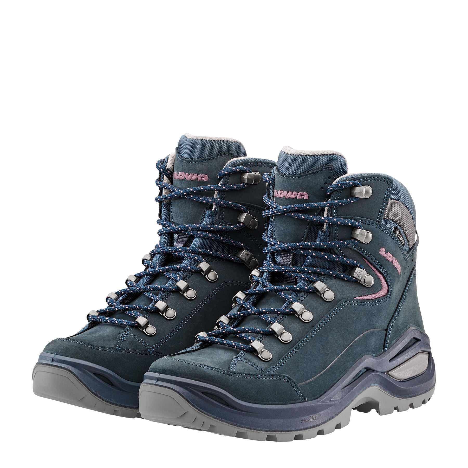 LOWA Renegade Evo GTX Mid Ws women's walking boot Steelblue/Old Rose