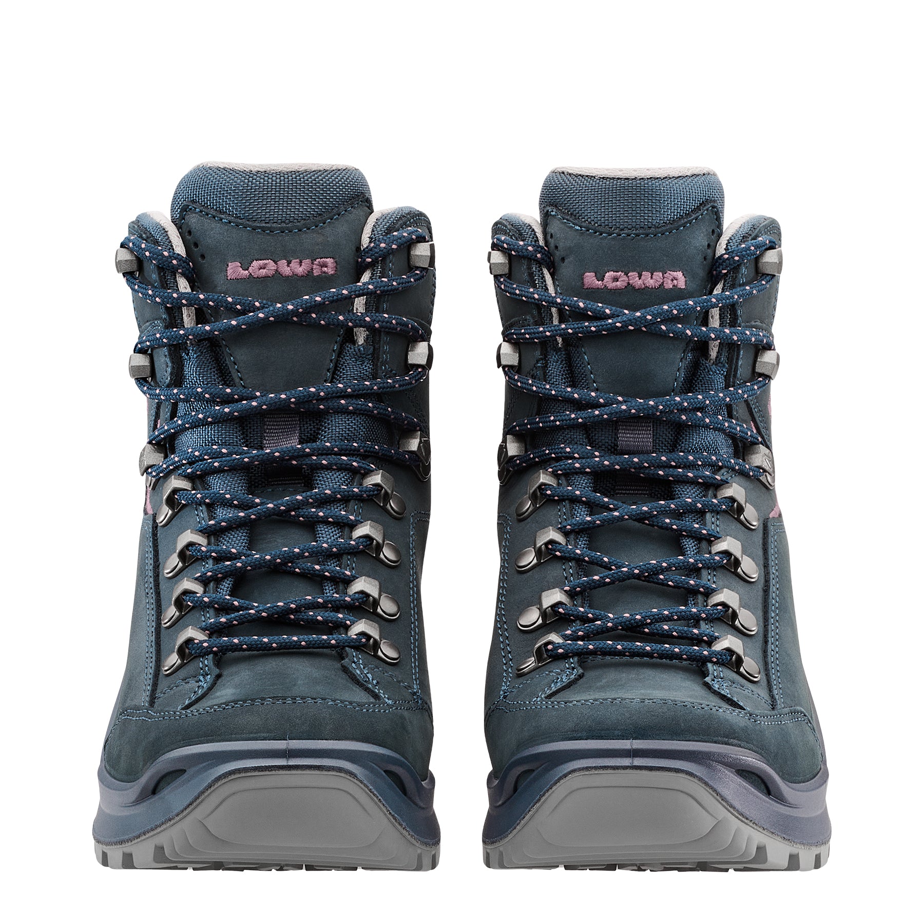 LOWA Renegade Evo GTX Mid Ws women's walking boot Steelblue/Old Rose