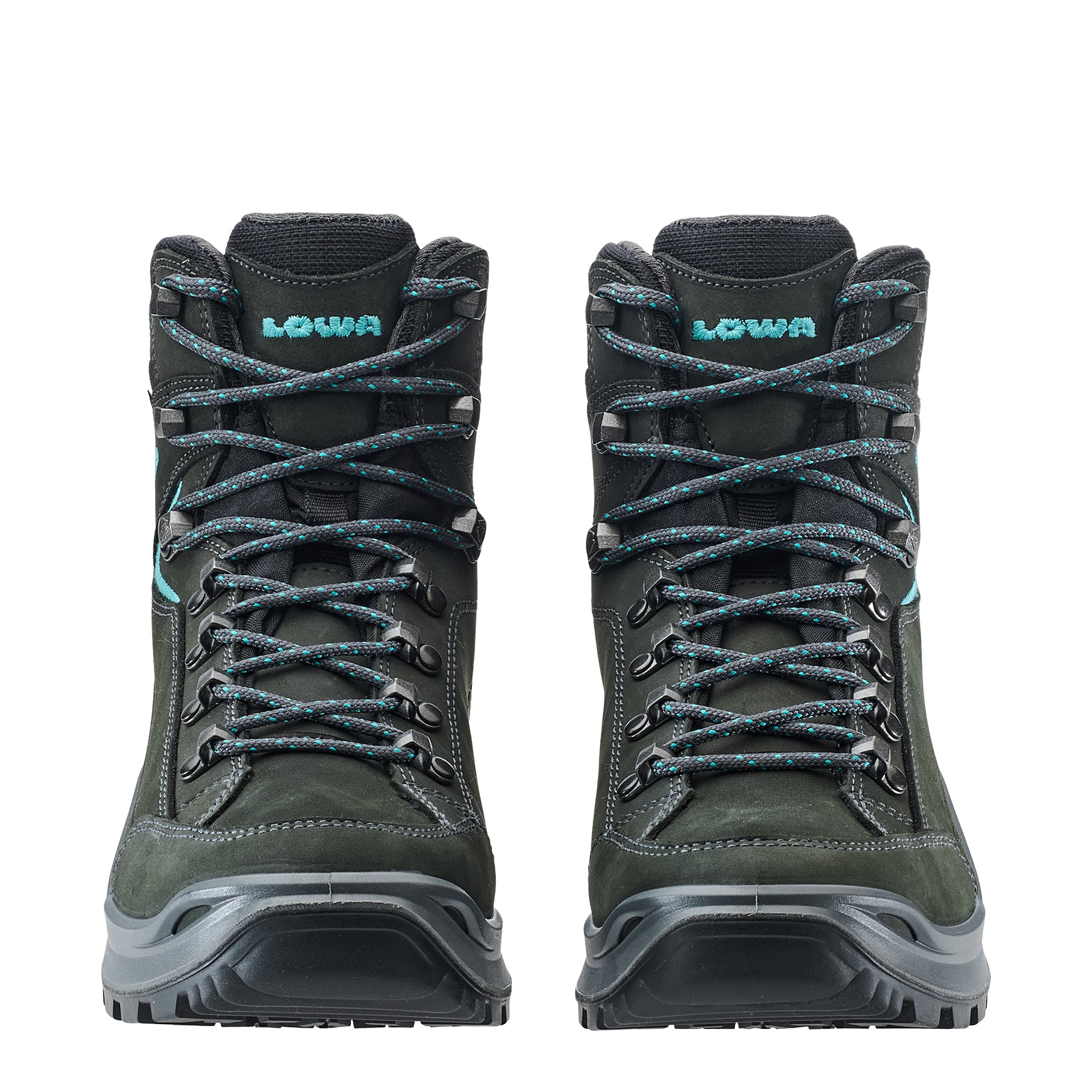 LOWA Renegade Evo GTX Mid Ws women's walking boots Asphalt/Turquoise