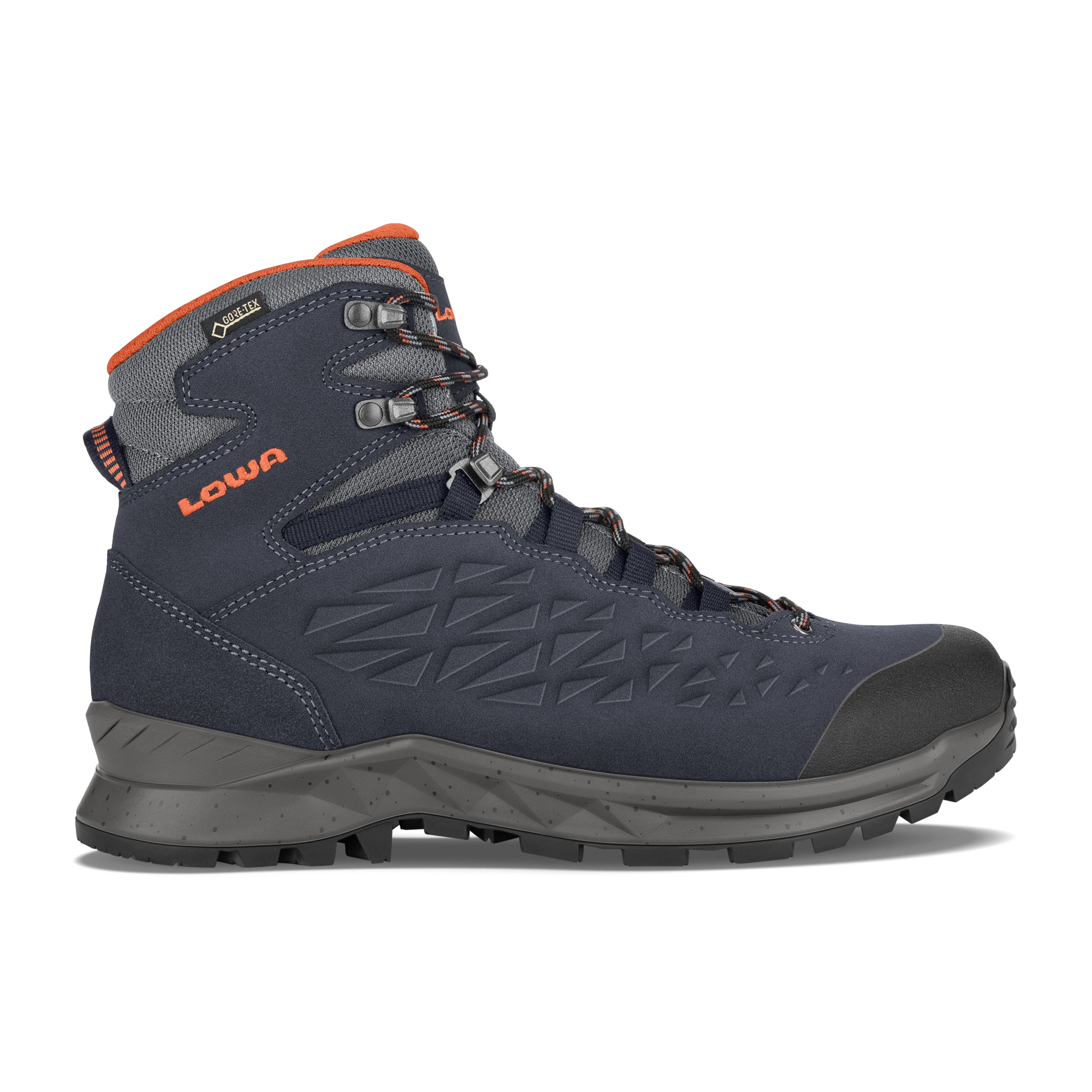 LOWA® Explorer GTX Mid Men's Walking Boot Navy/Orange