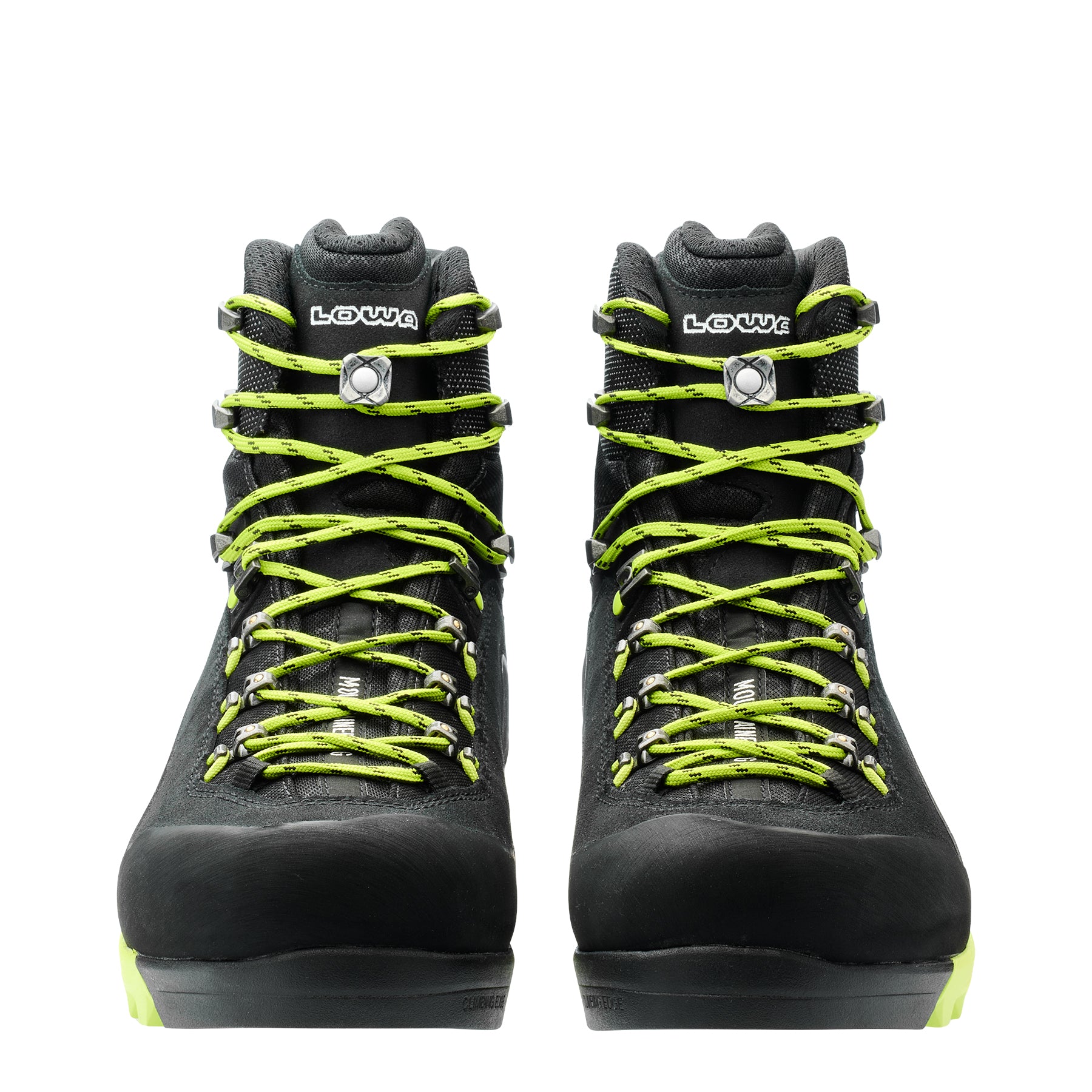 LOWA Cervino GTX Mid Men's Mountaineering Boot Black/Lime