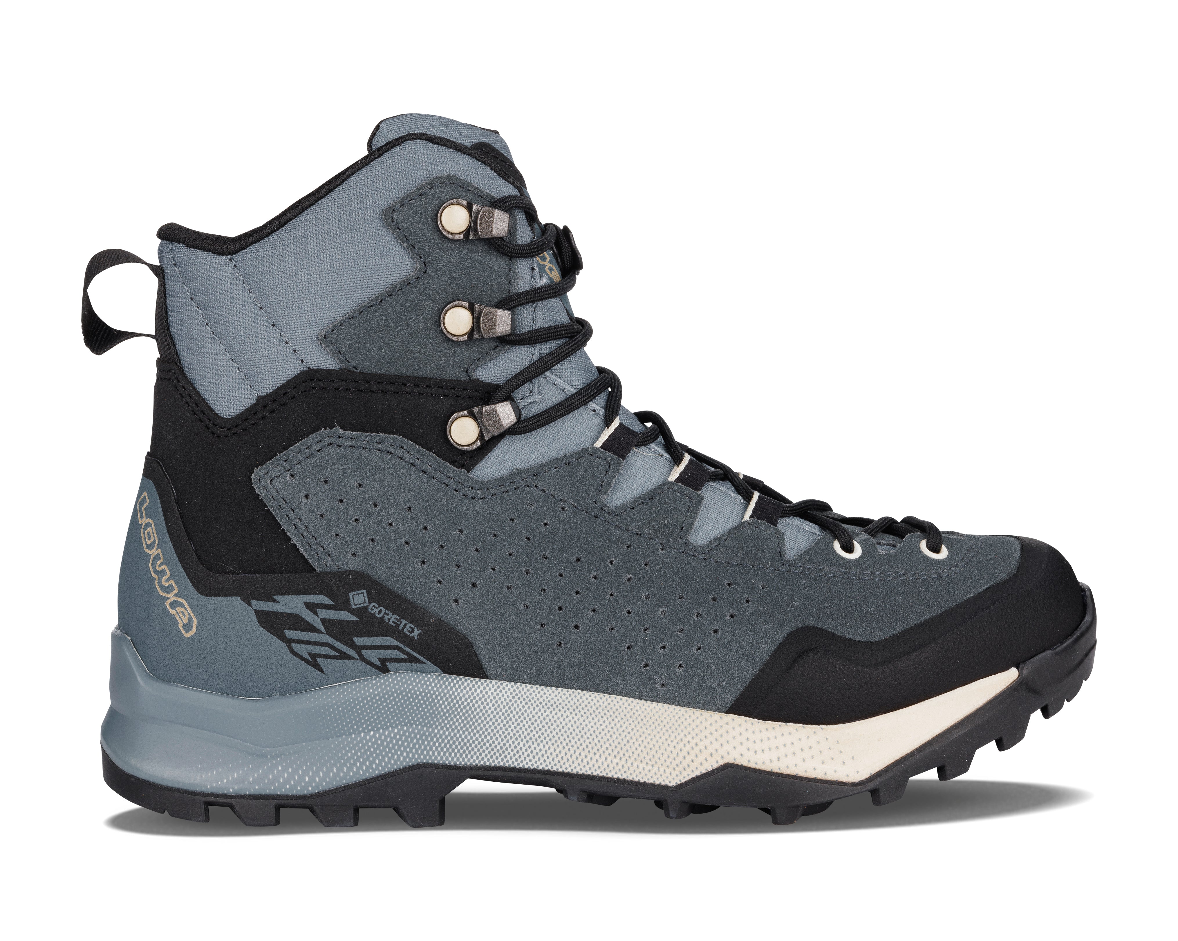 LOWA Explorer GTX Mid Ws women's walking boot Smoke Blue/Slateblue