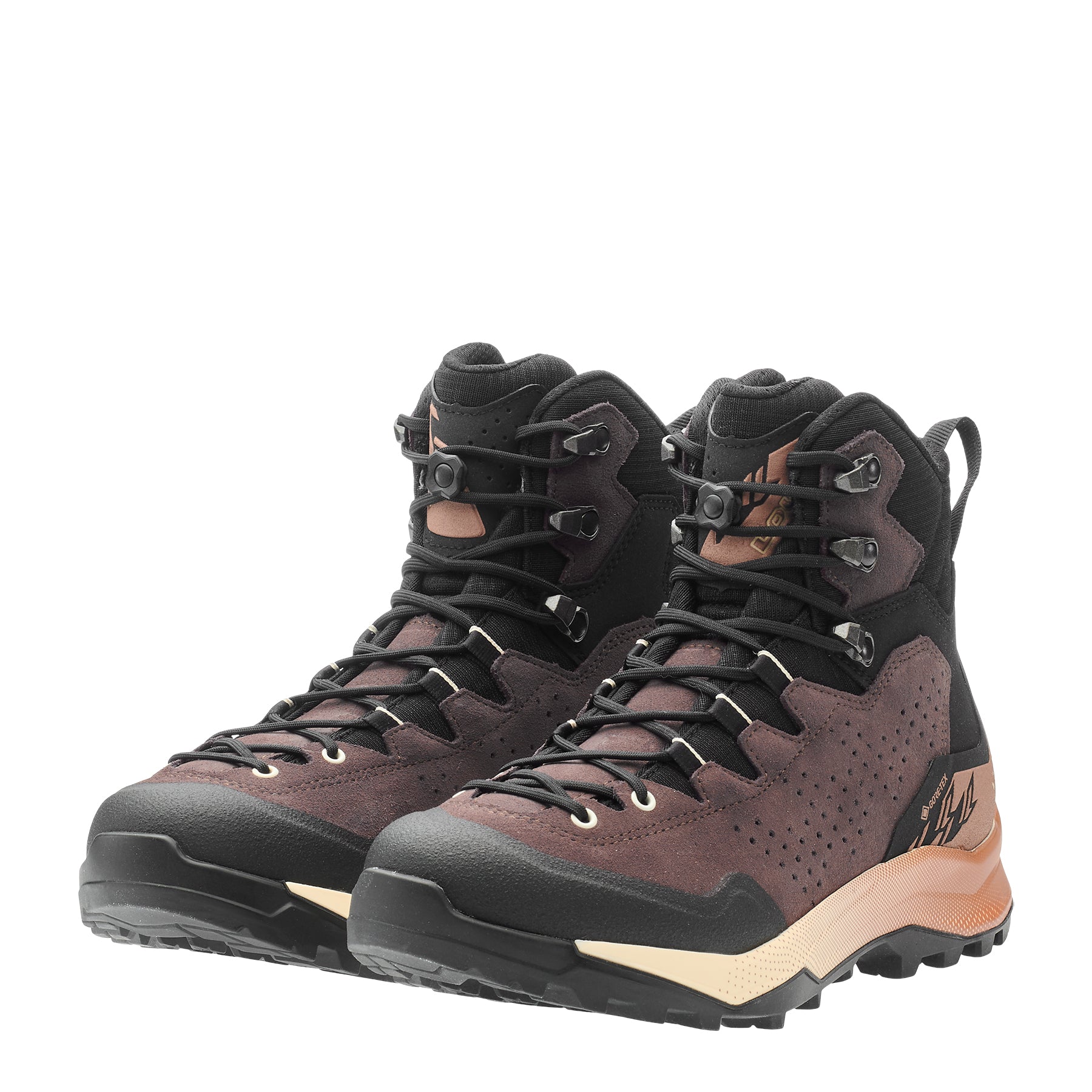 LOWA Explorer GTX Mid Ws women's walking boot Brown Rose/Clay