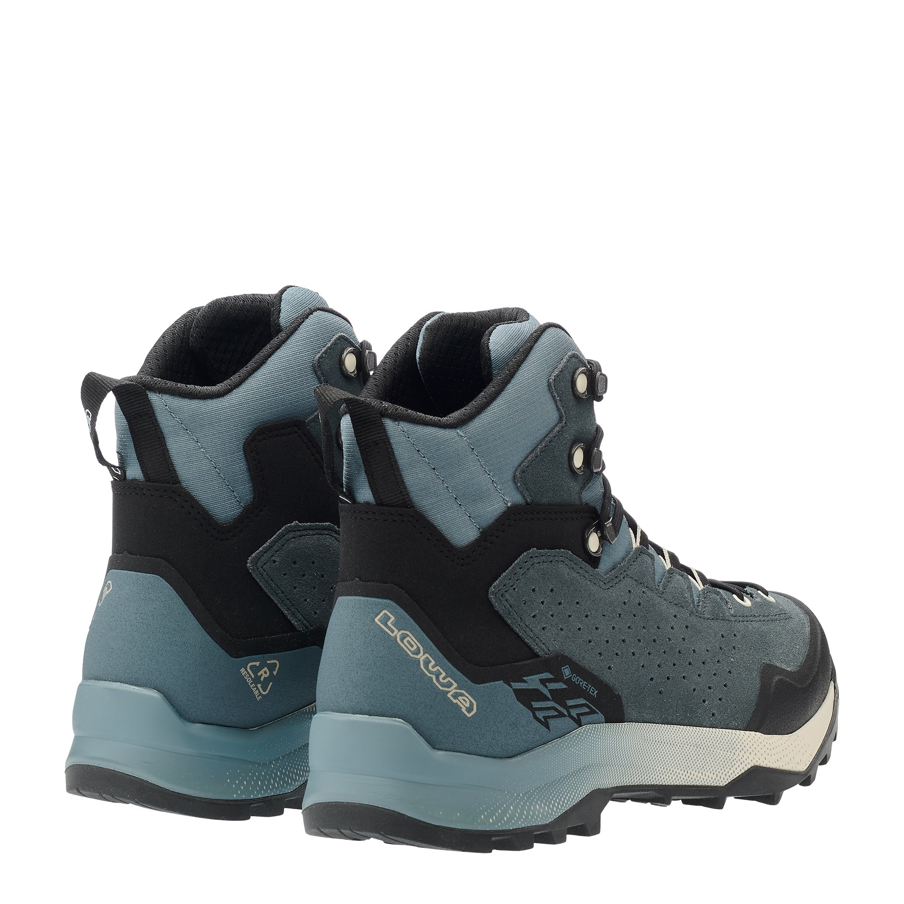 LOWA Explorer GTX Mid Ws women's walking boot Smoke Blue/Slateblue