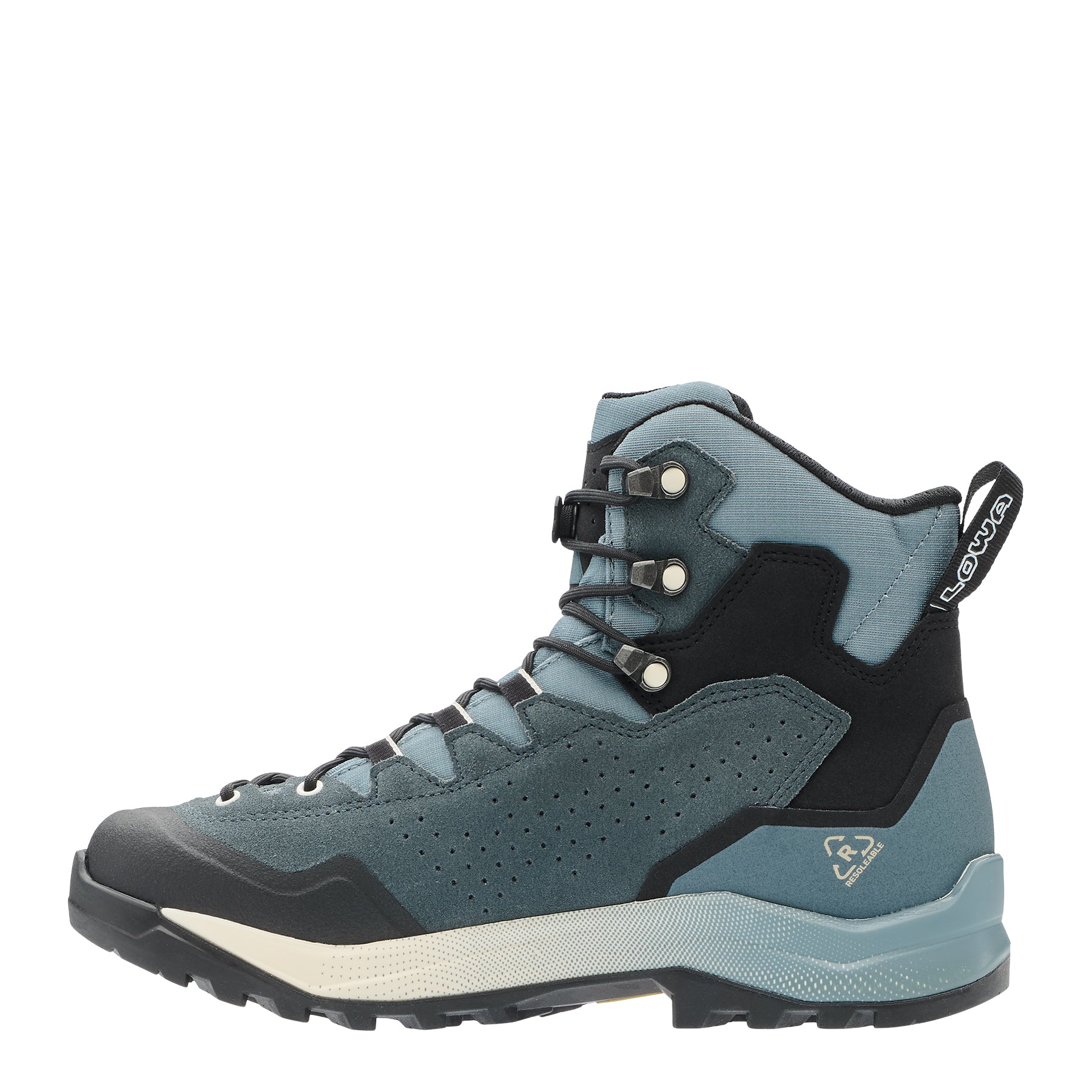 LOWA Explorer GTX Mid Ws women's walking boot Smoke Blue/Slateblue