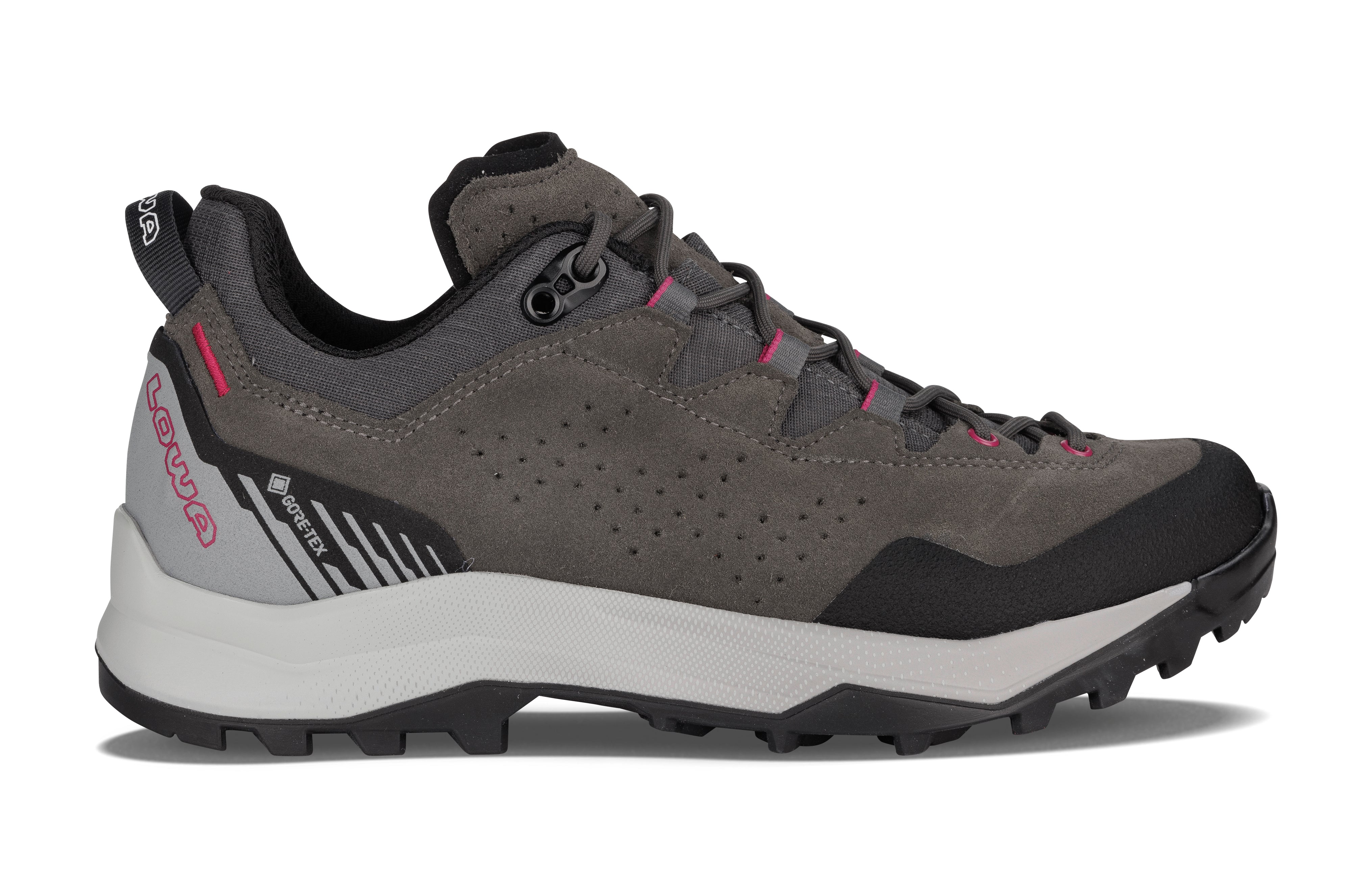 LOWA Explorer GTX Lo Ws women's trekking shoe Grey/Pink