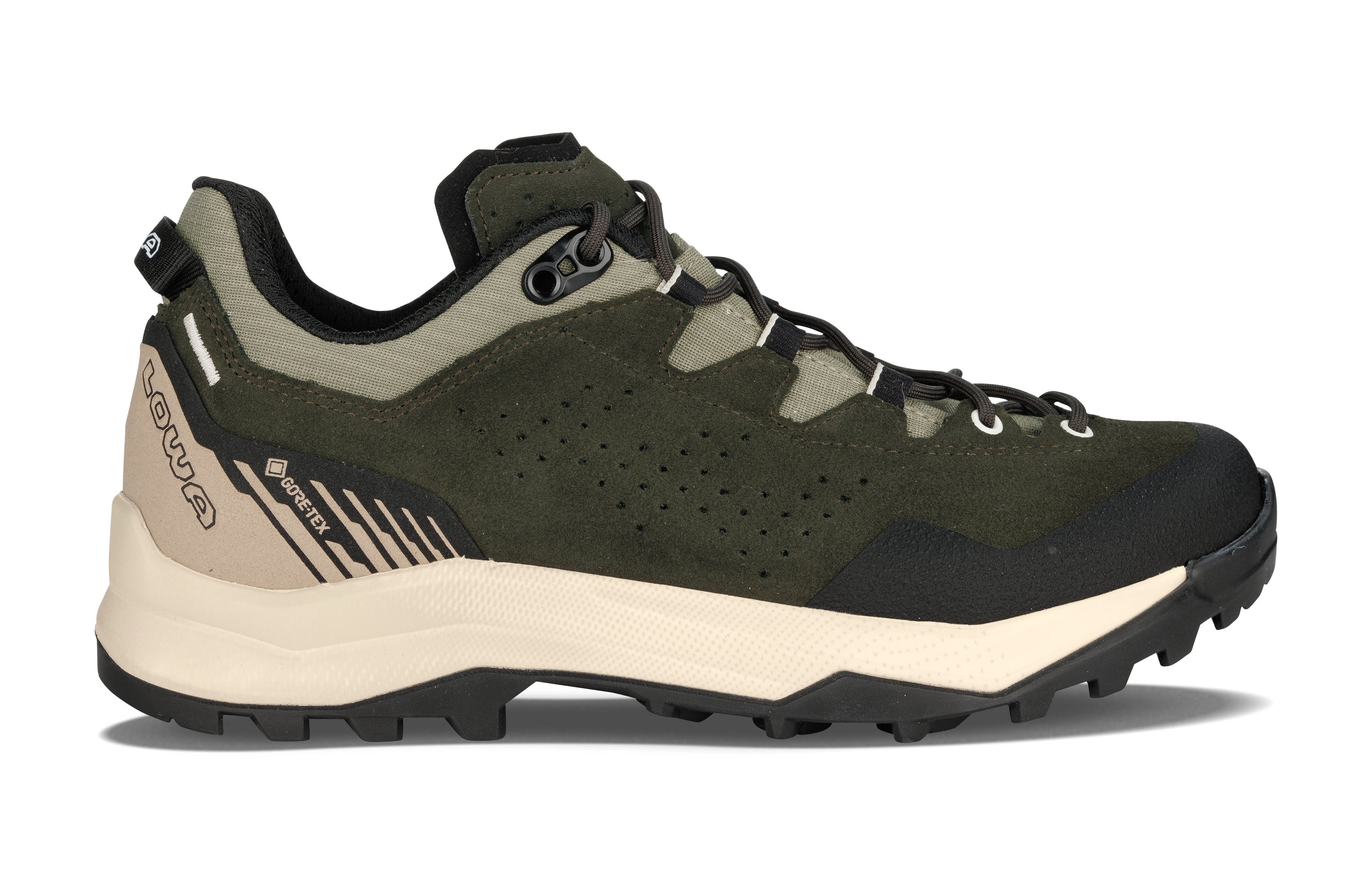 LOWA Explorer GTX Lo Ws women's trekking shoe Dark Green/Panna