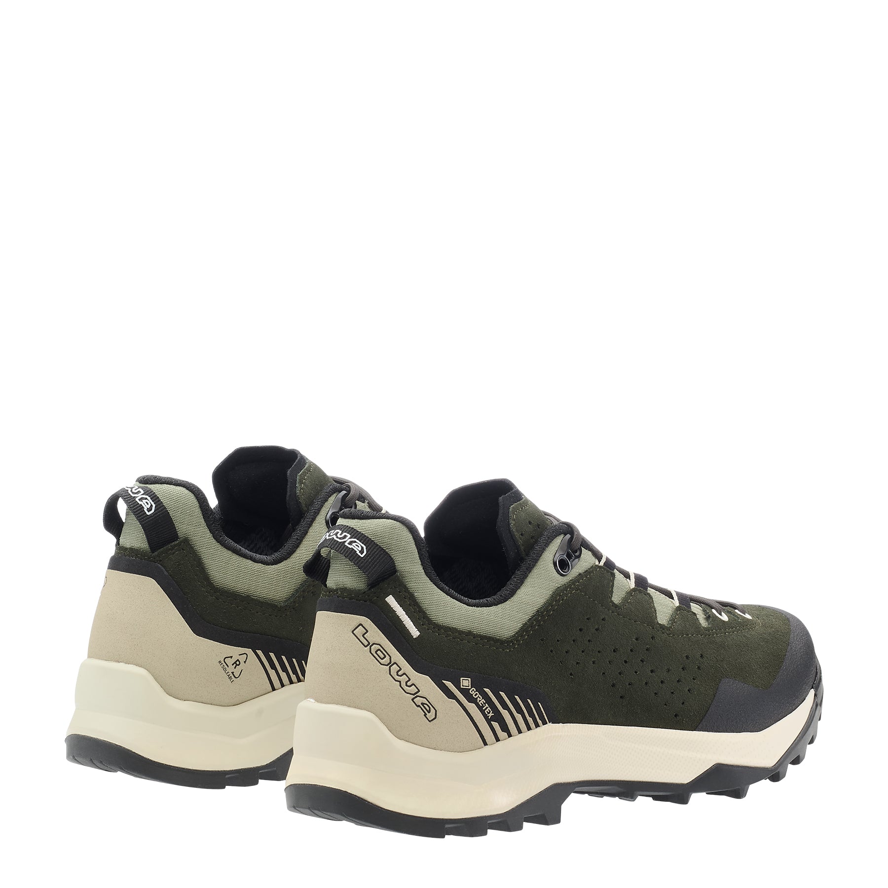 LOWA Explorer GTX Lo Ws women's trekking shoe Dark Green/Panna