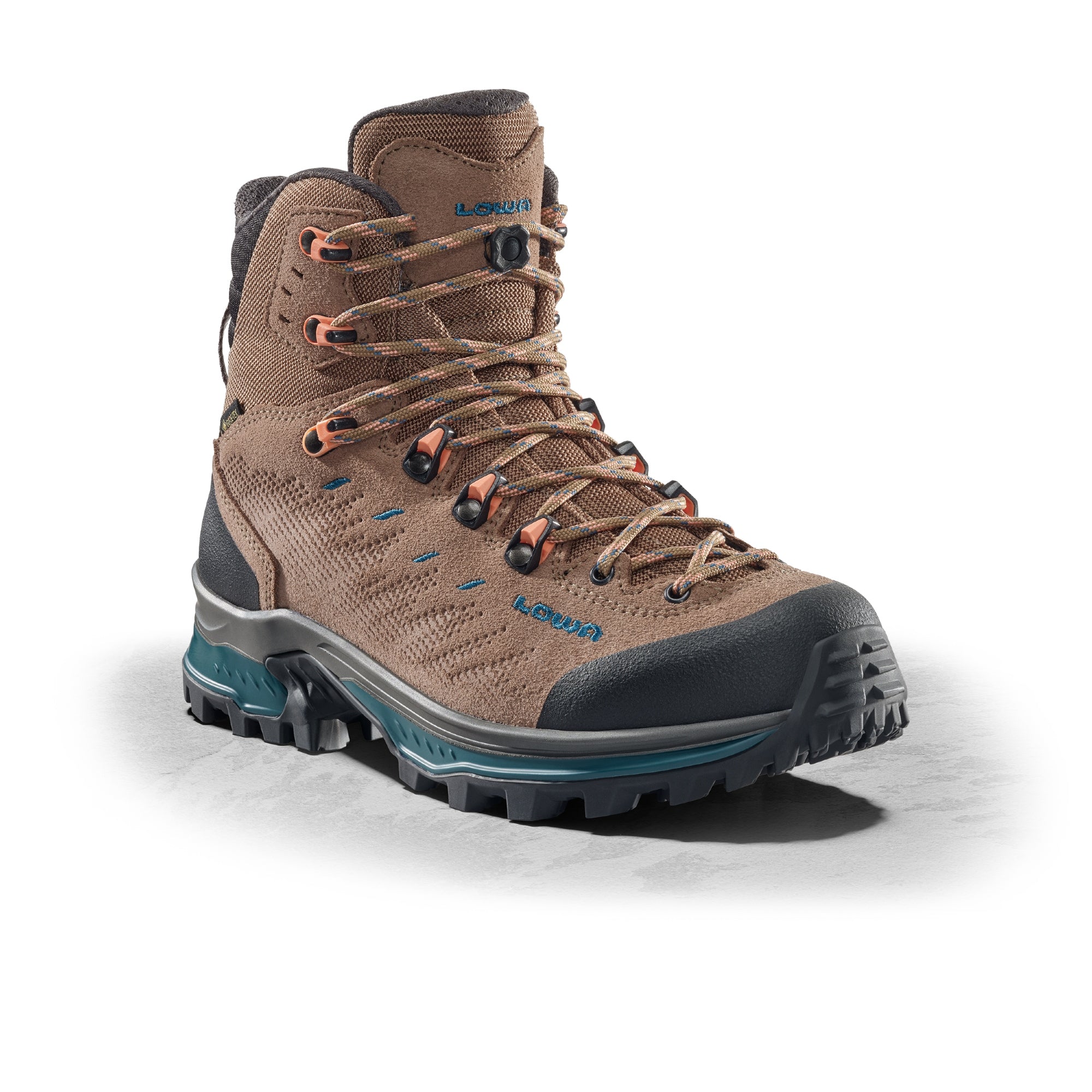 LOWA Randir GTX Mid Ws women's walking boot Stone/Petrol
