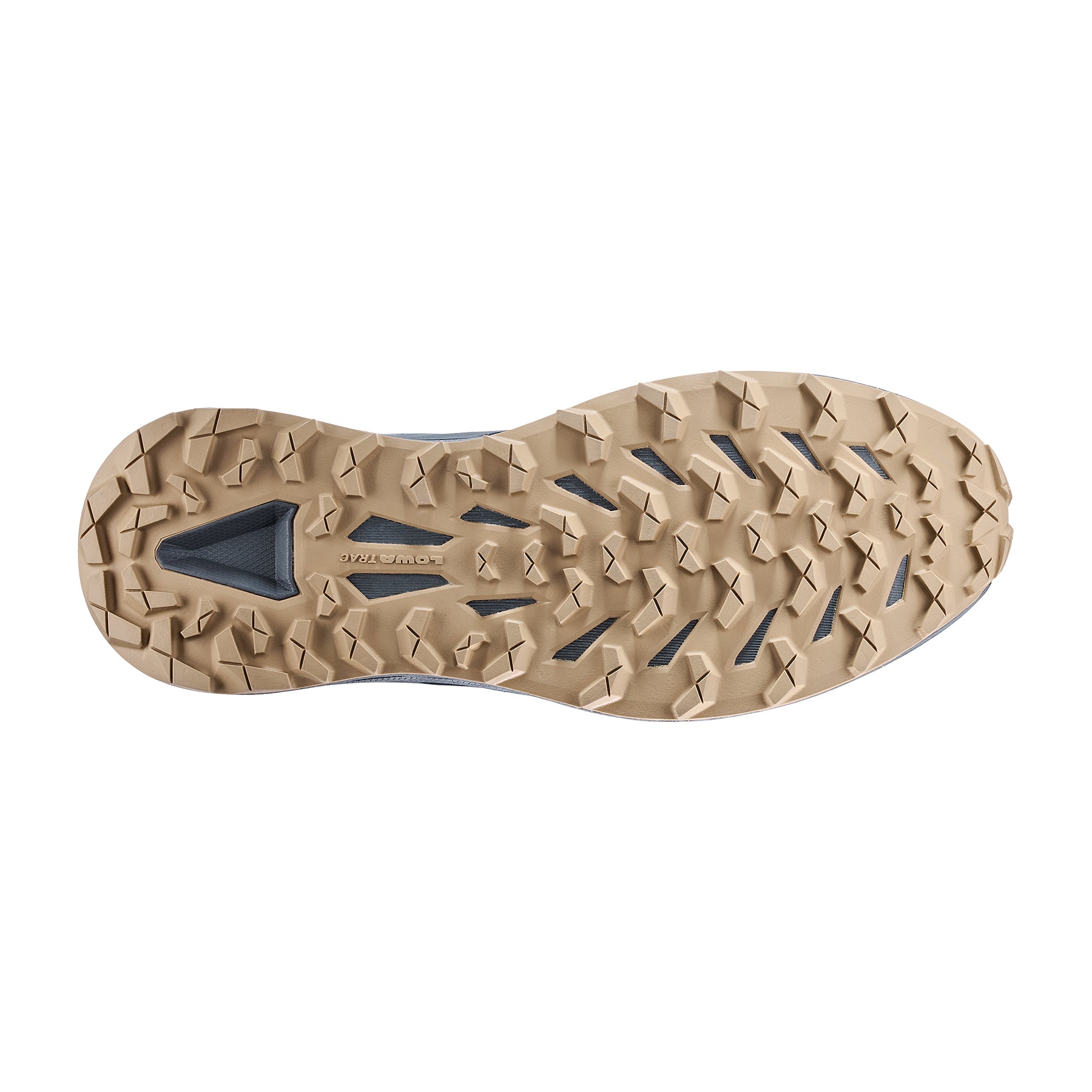 LOWA Fortux trail running shoe sole Navy/Dune