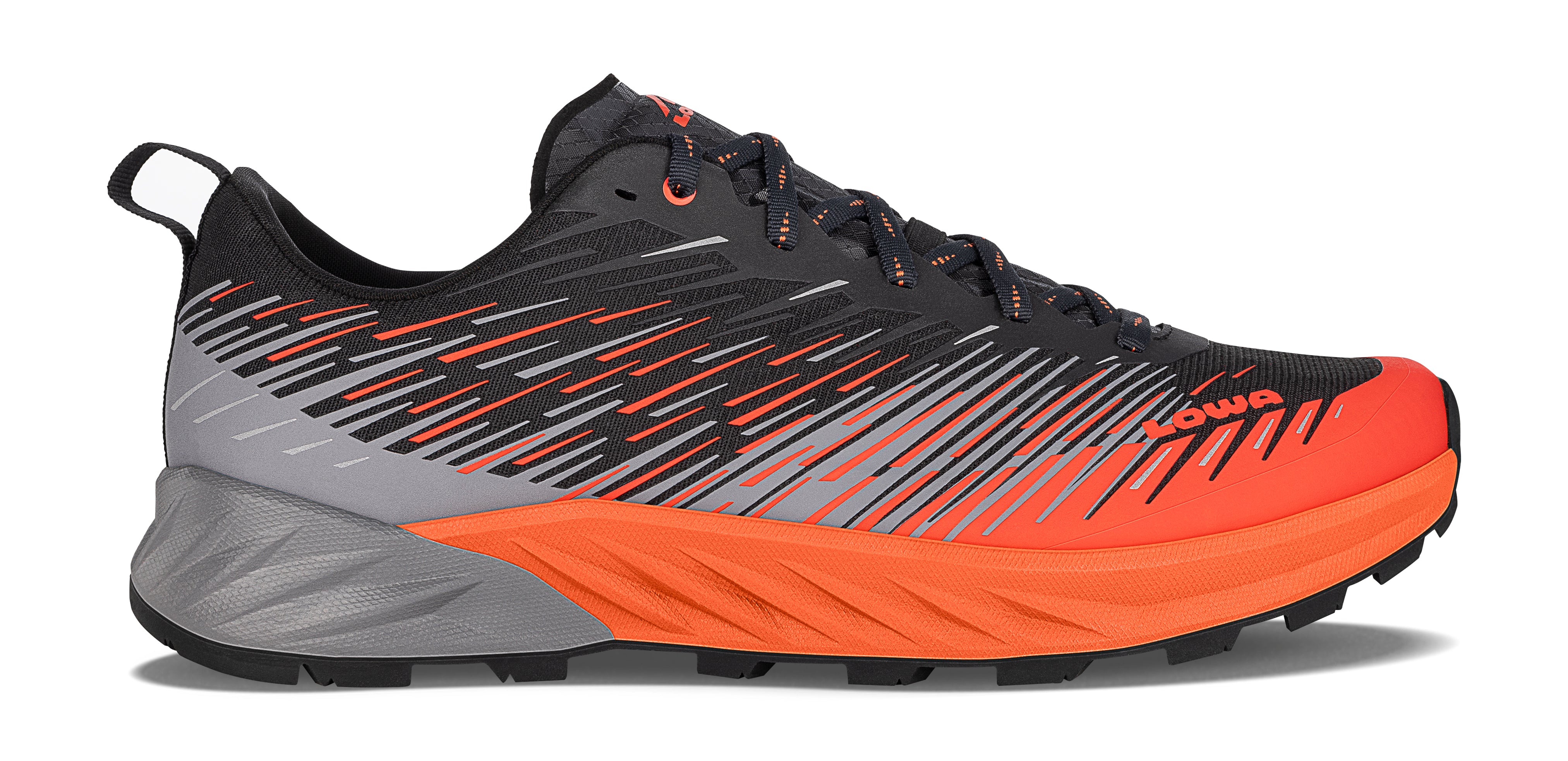 LOWA Amplux Men's Trail Running Shoe Flame/Grey