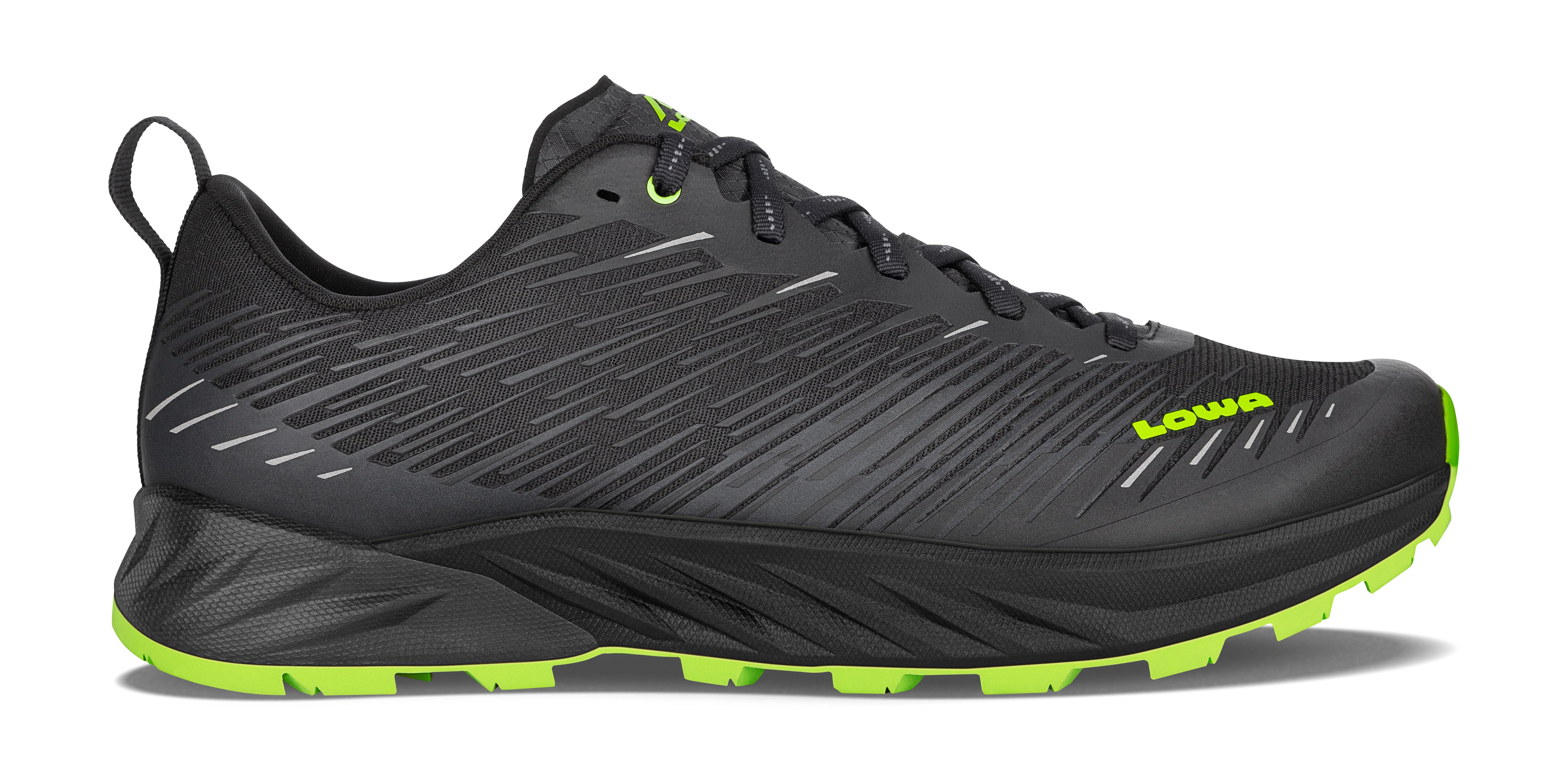 LOWA Amplux Men's Trail Running Shoe Black/Lime