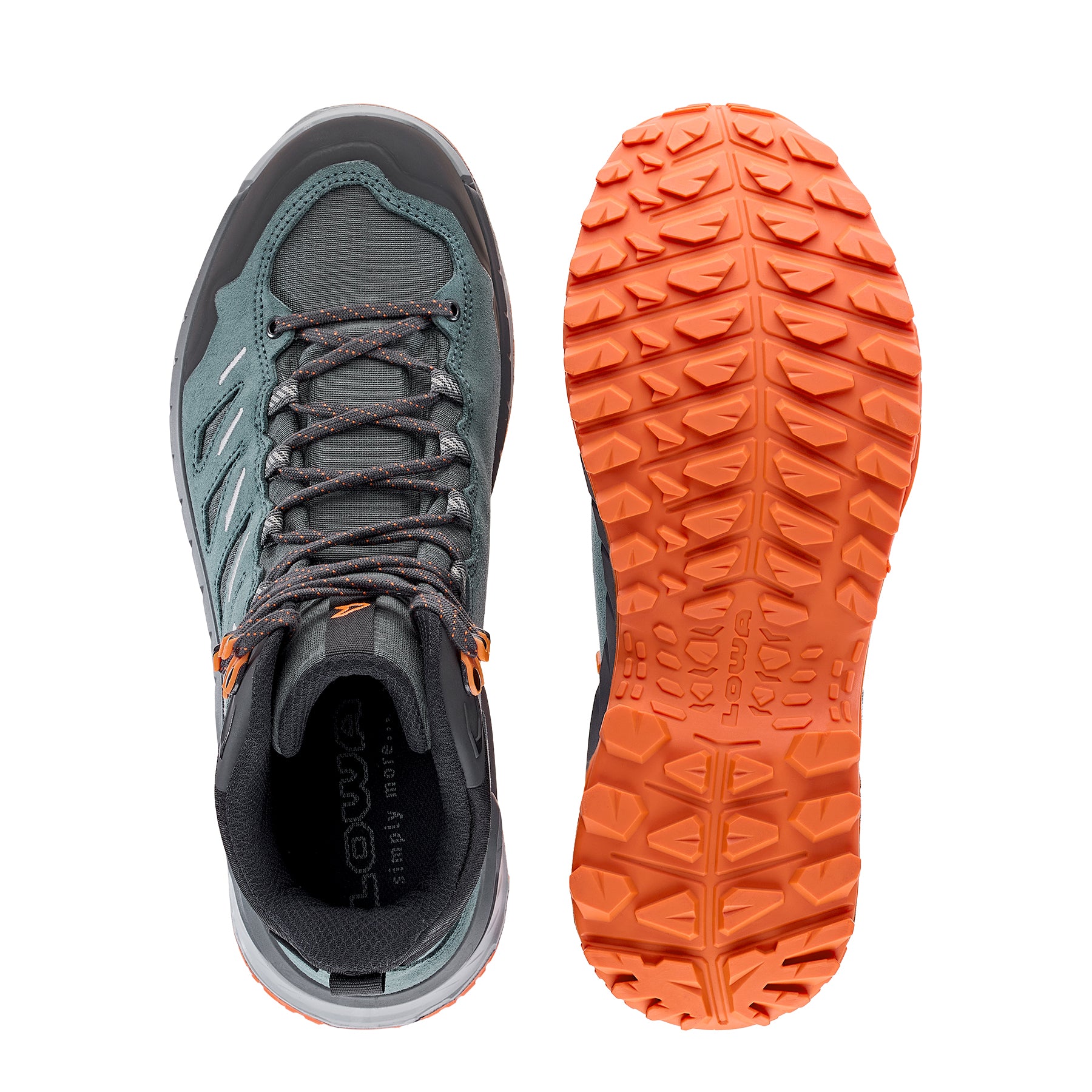 LOWA Innovo GTX Mid men's walking boot Smoke Green/Flame