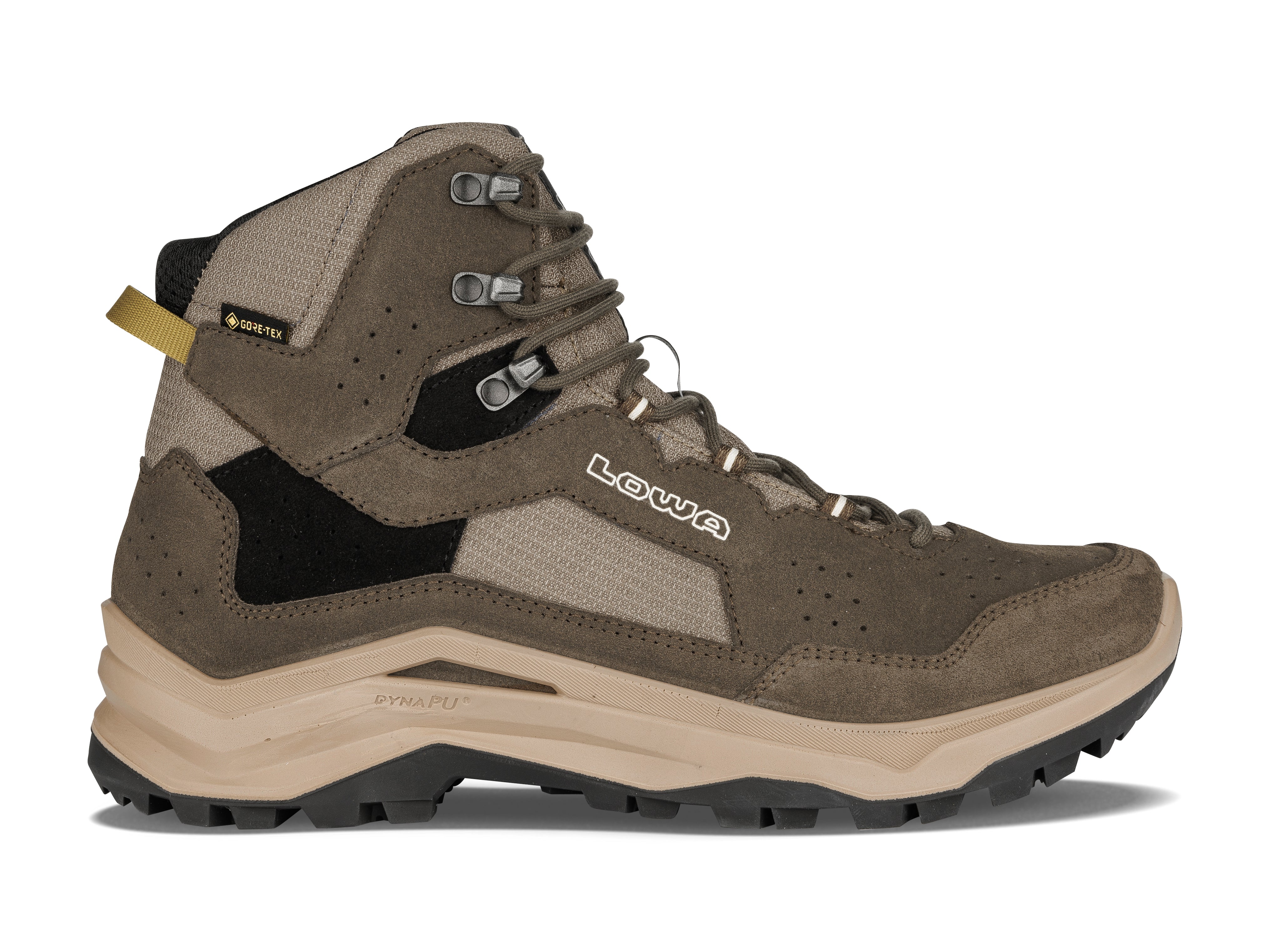 LOWA Ventierra GTX Mid men's walking boot Olive/Amber Green