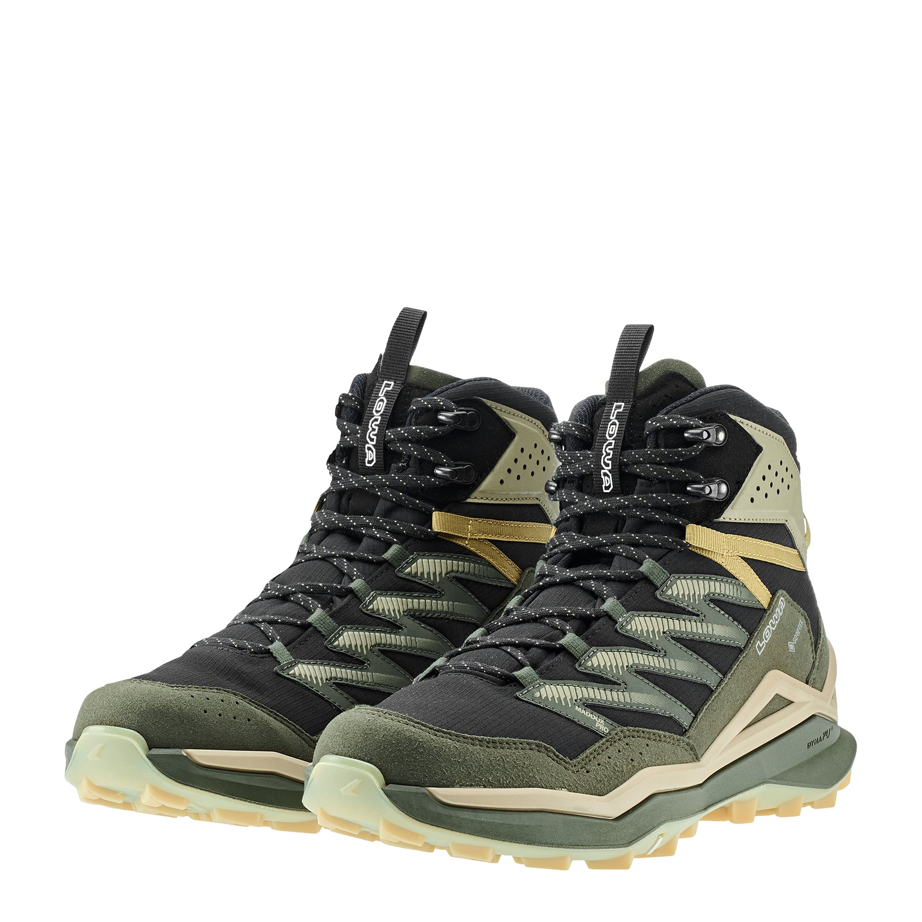 LOWA Maddox Pro GTX Mid men's walking boot Black/Olive