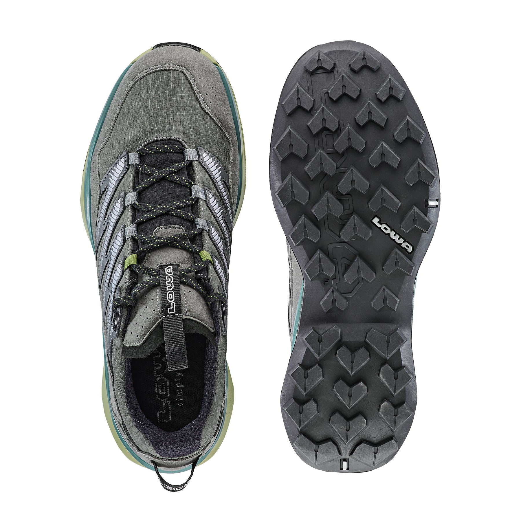 LOWA Maddox Pro GTX Lo men's walking shoe Grey/Fern