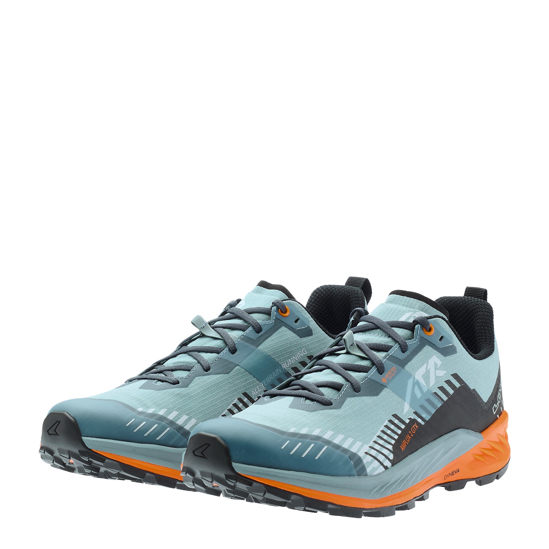 LOWA Amplux 2 GTX men's trail running shoe Smoke Blue/Orange